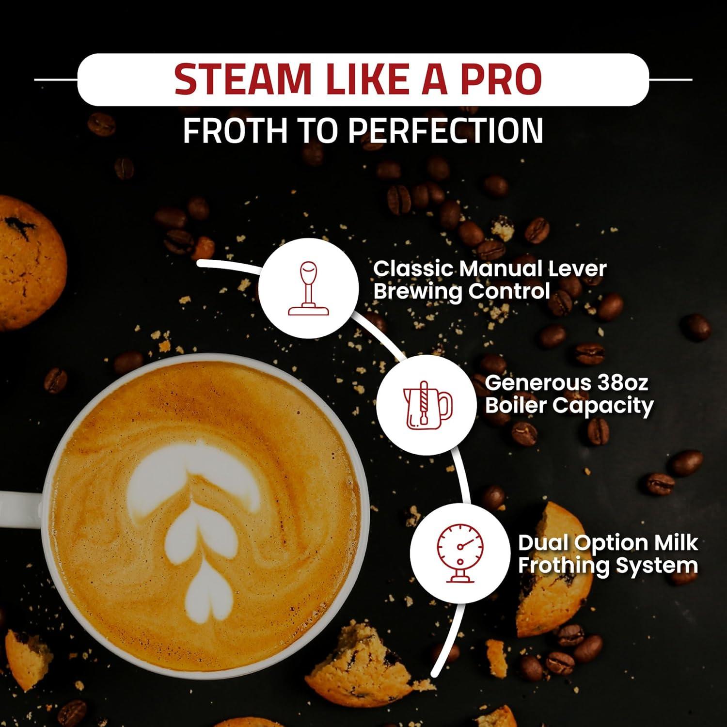 Máquina de Espresso La Pavoni Profesional PB-16 - Cobre y Latón