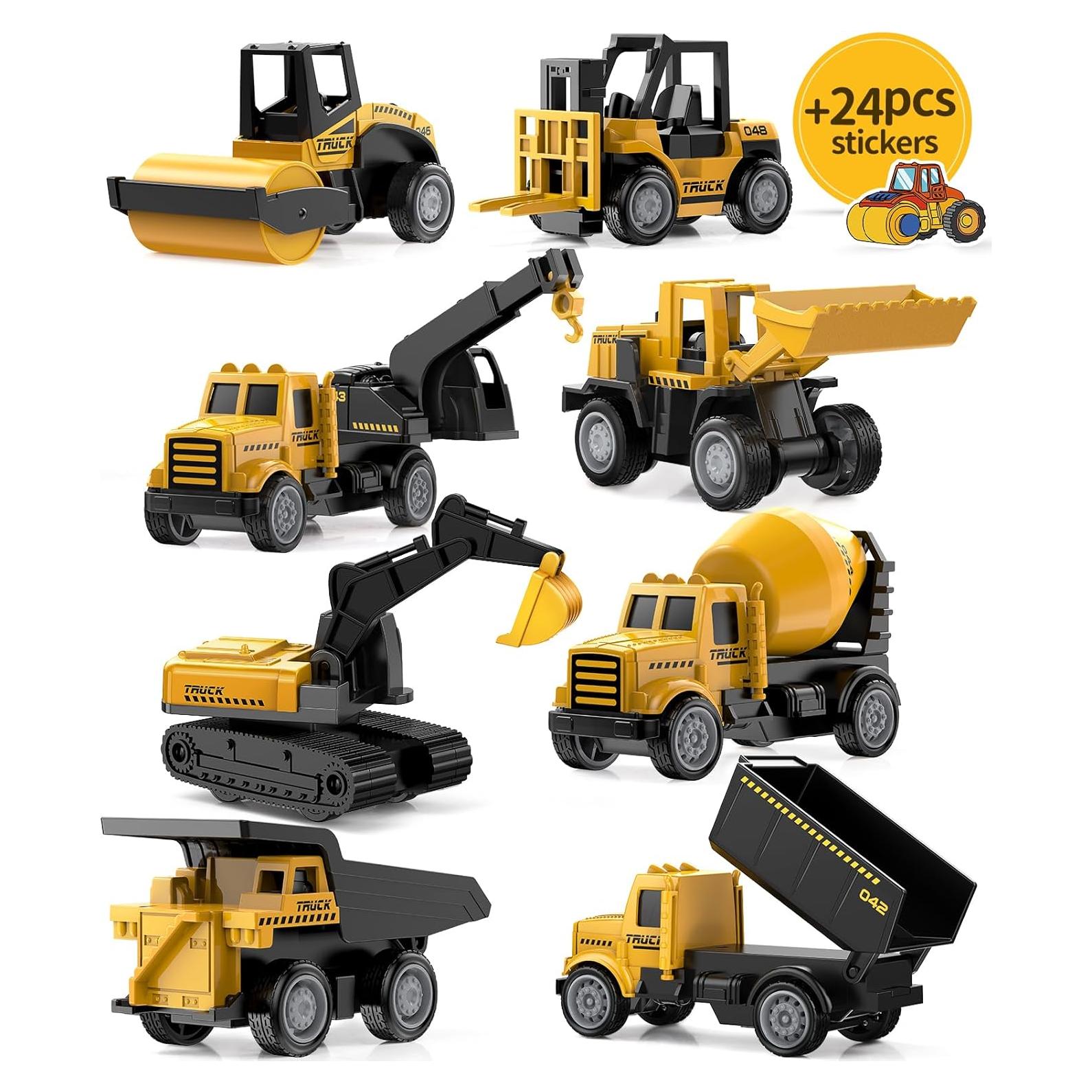 Juguetes de Construcción Geyiie - Camiones de Metal 8 cm