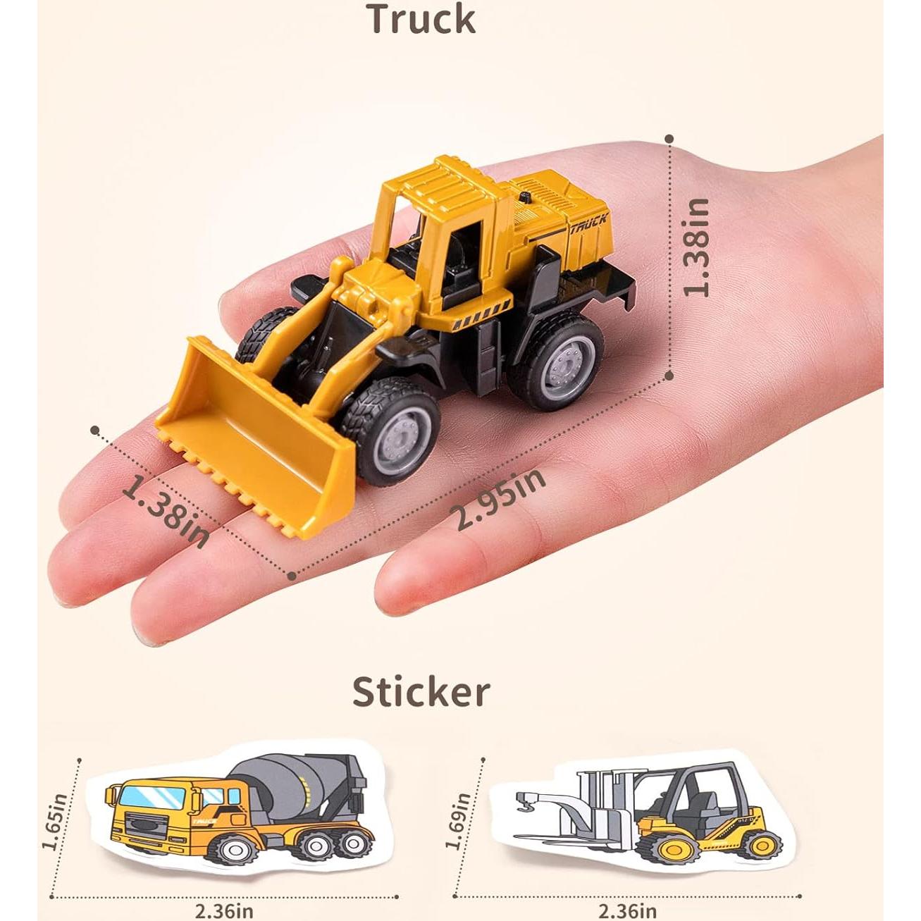 Juguetes de Construcción Geyiie - Camiones de Metal 8 cm