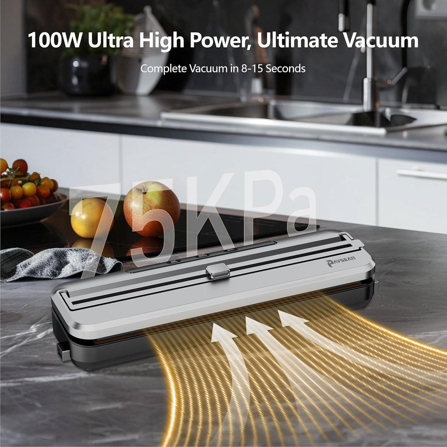 Máquina de Sellado al Vacío Paysean V77 4-en-1 con Cortador