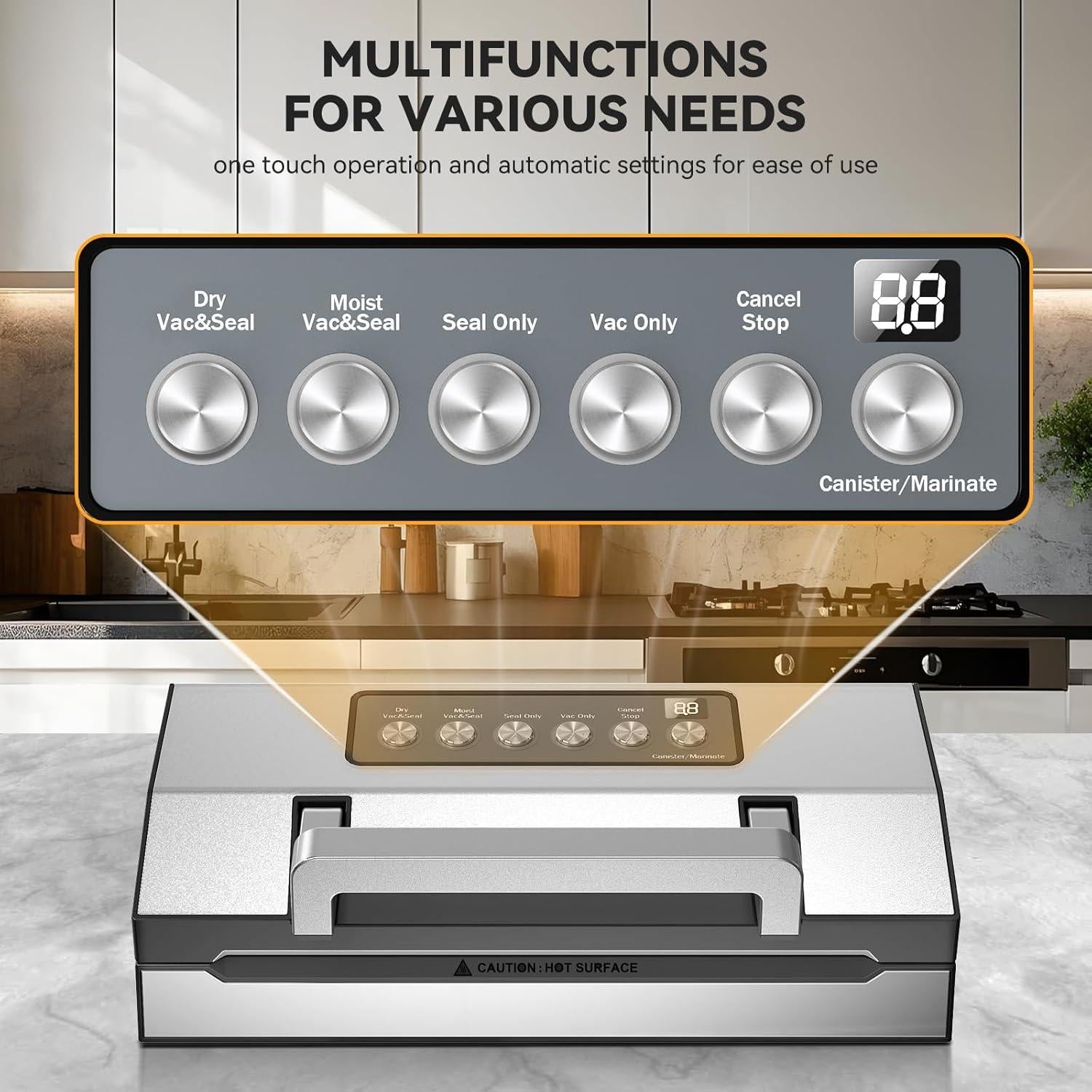 Máquina de Sellado al Vacío VACAPEX VS8002 Automática 2025