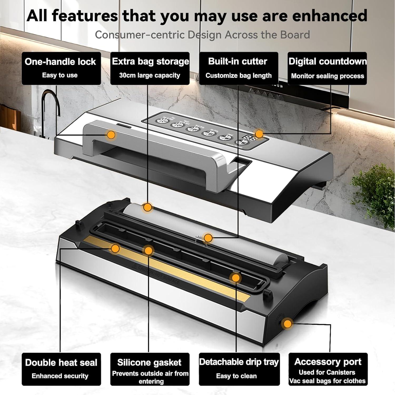 Máquina de Sellado al Vacío VACAPEX VS8002 Automática 2025