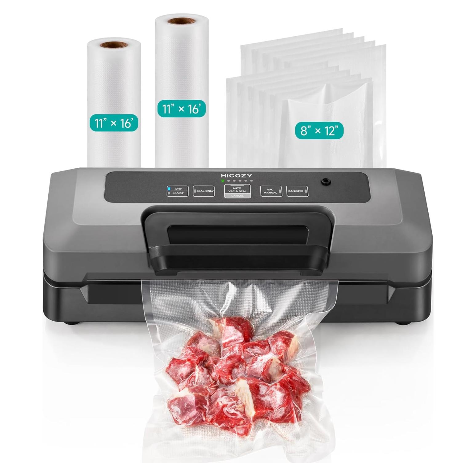 Sellador al Vacío HiCOZY H700 Automático con 10 Bolsas y Cortador