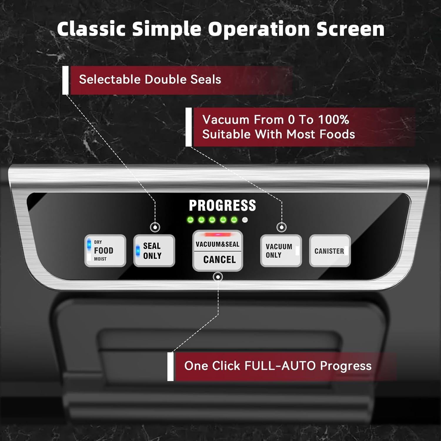 Máquina Selladora al Vacío Potane VS2736 Doble Bomba 110W