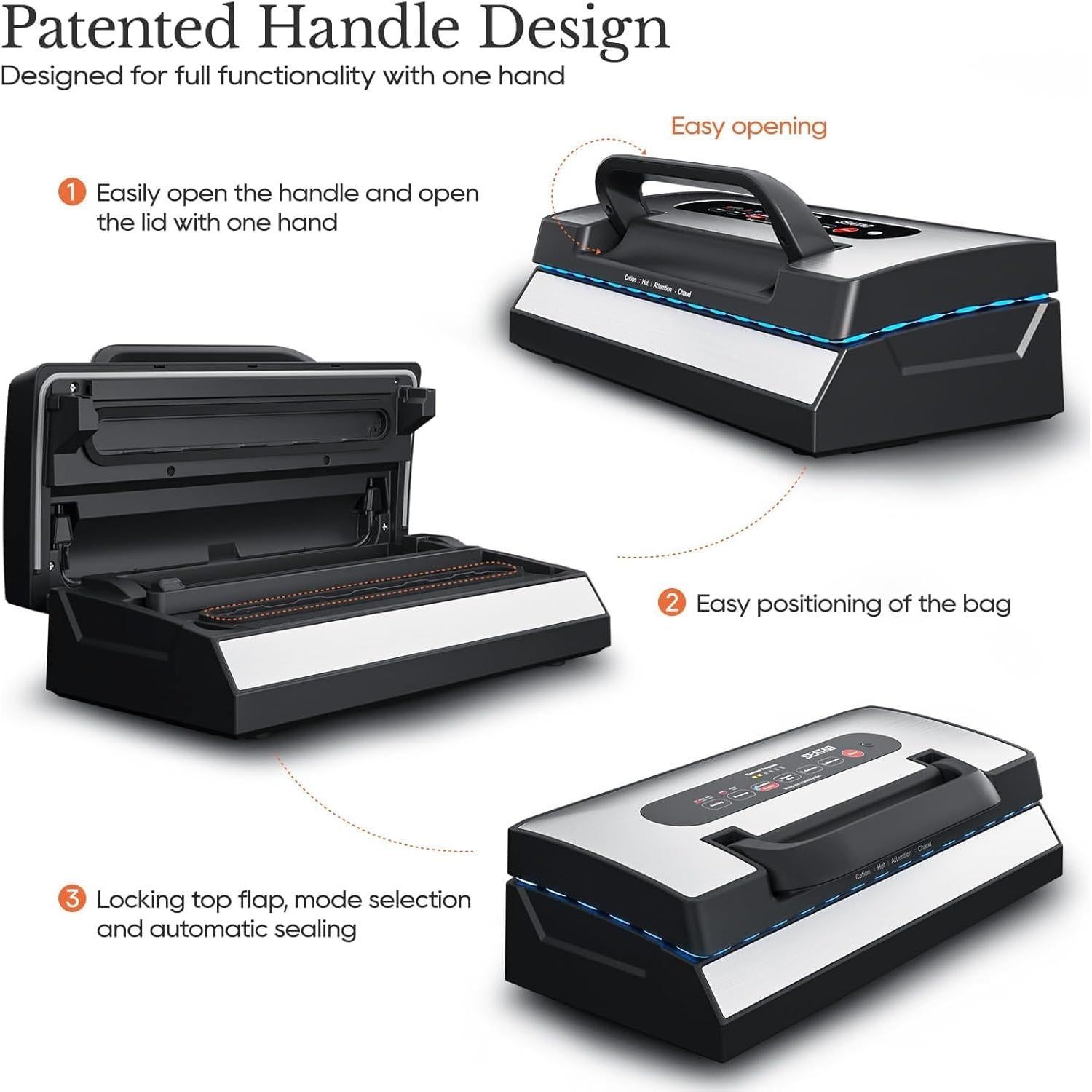 Máquina Selladora de Vacío SEATAO VH5188 150W 90kPa