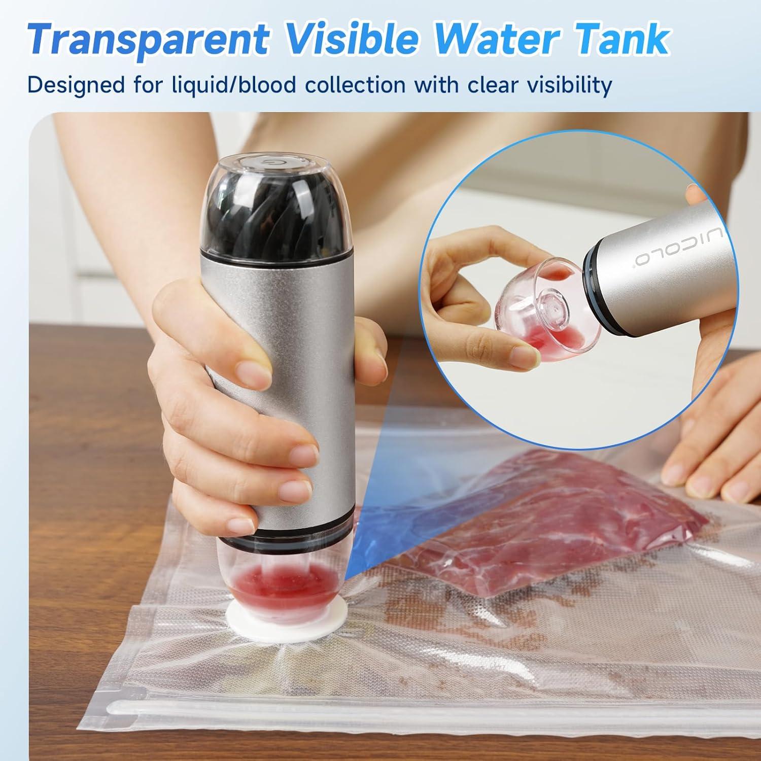 Sellador de Vacío Quicolo VP06 con 30 Bolsas Reutilizables