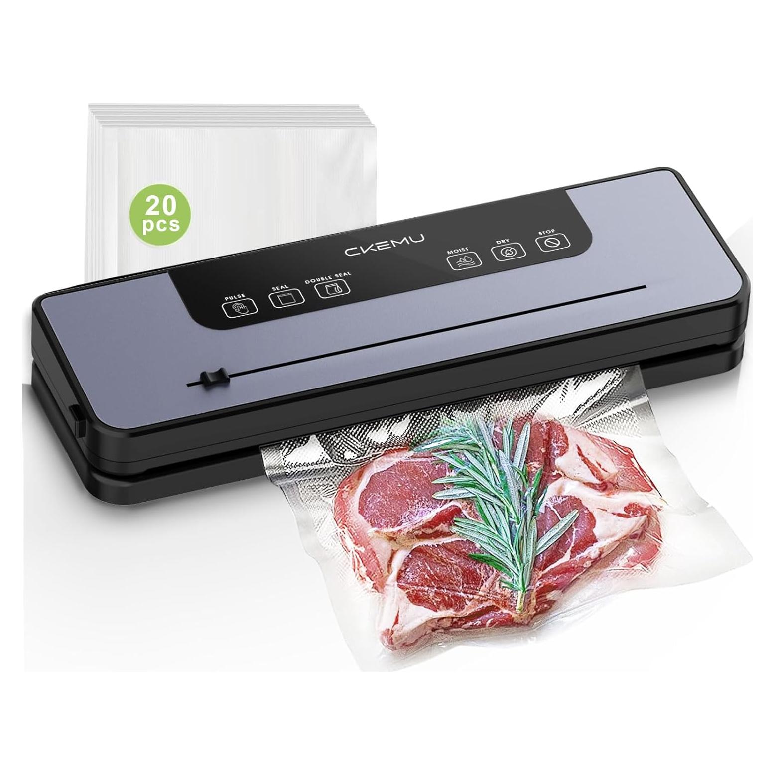 Máquina de Sellado al Vacío CKemu V1 8-en-1 Compacta 120W