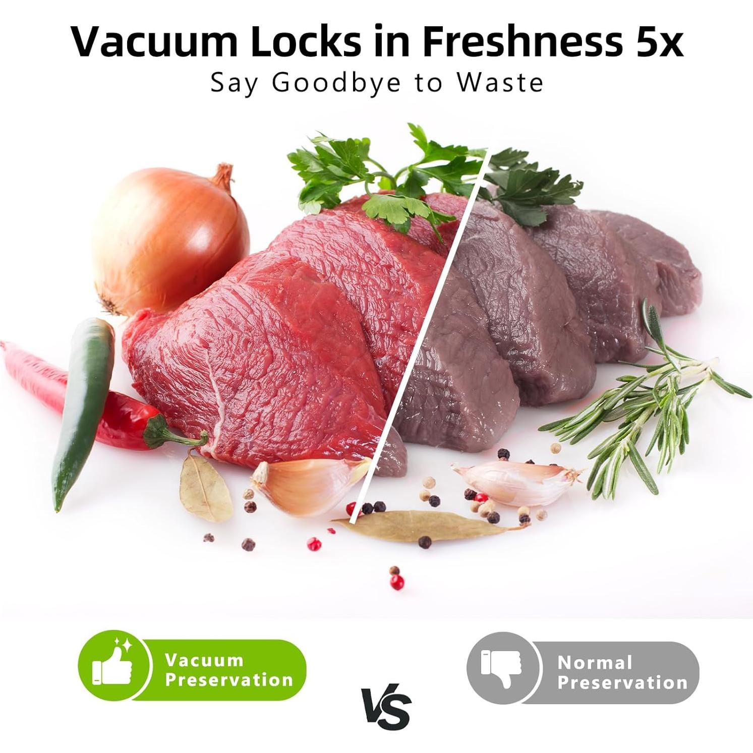 Máquina de Sellado al Vacío CKemu V1 8-en-1 Compacta 120W