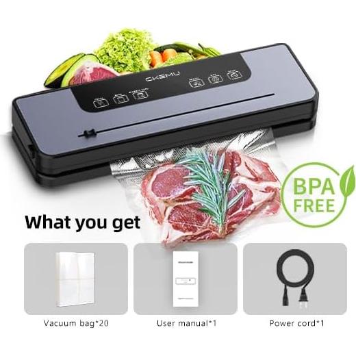 Máquina de Sellado al Vacío CKemu V1 8-en-1 Compacta 120W