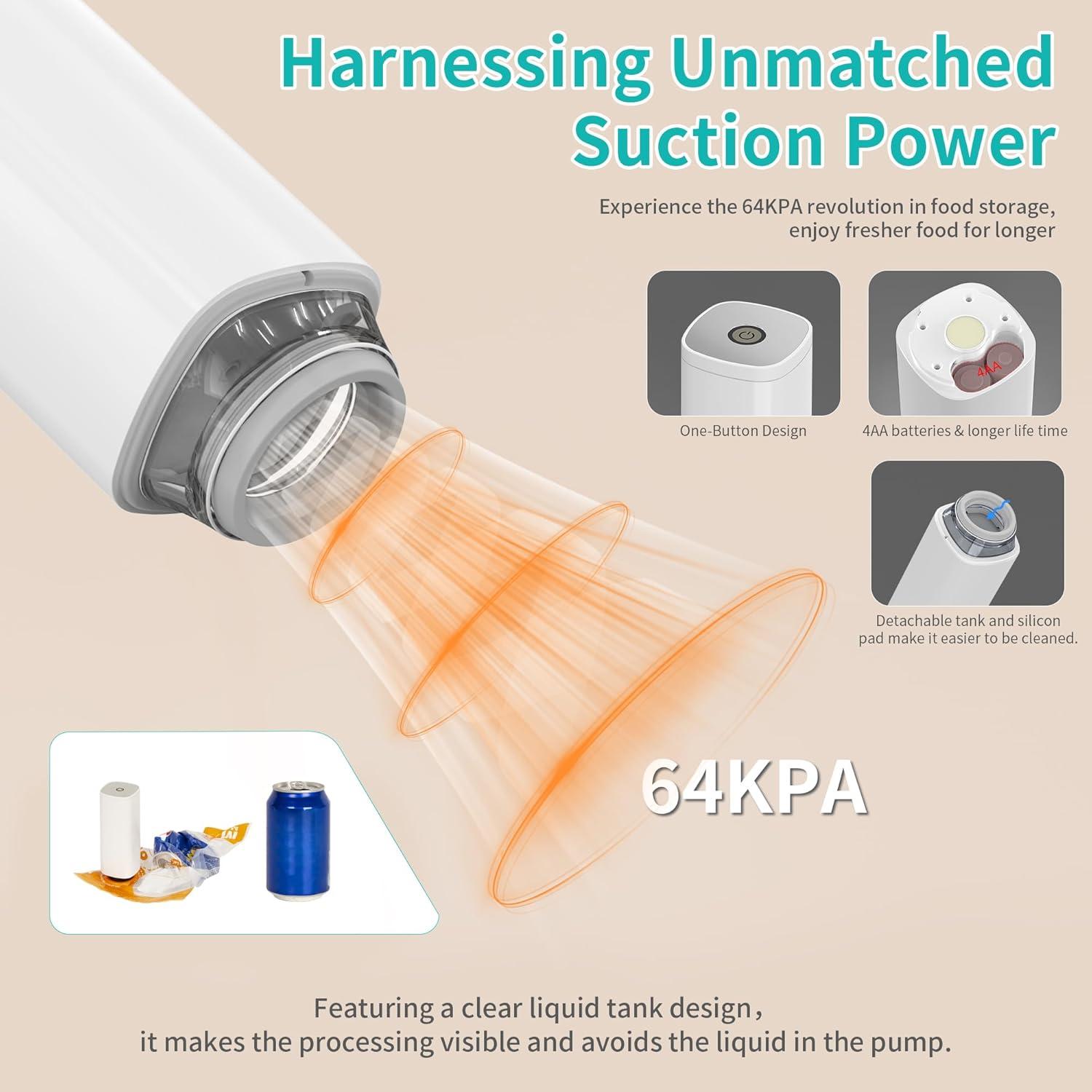 Kit de Sellador al Vacío 27pcs con Bomba Eléctrica y Bolsas