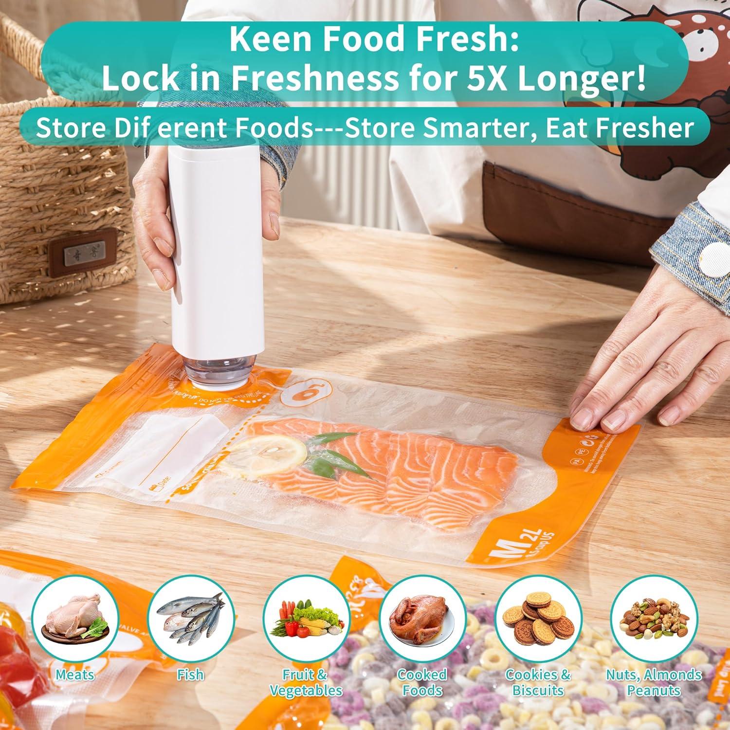 Kit de Sellador al Vacío 27pcs con Bomba Eléctrica y Bolsas