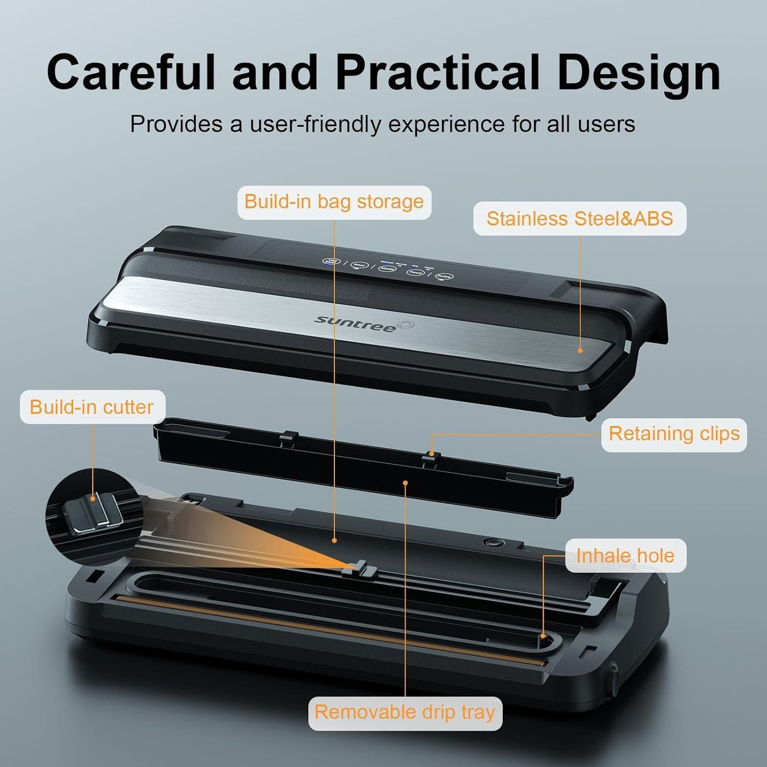 Sellador al vacío automático Suntree QH-21 7-en-1 110W