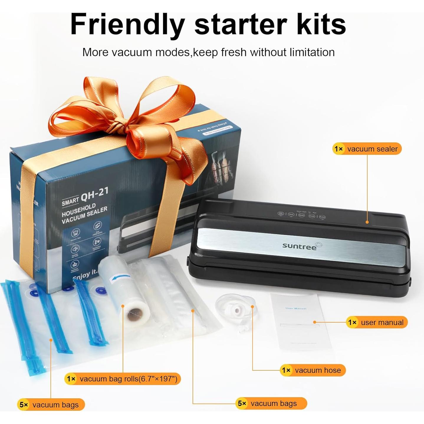 Sellador al vacío automático Suntree QH-21 7-en-1 110W