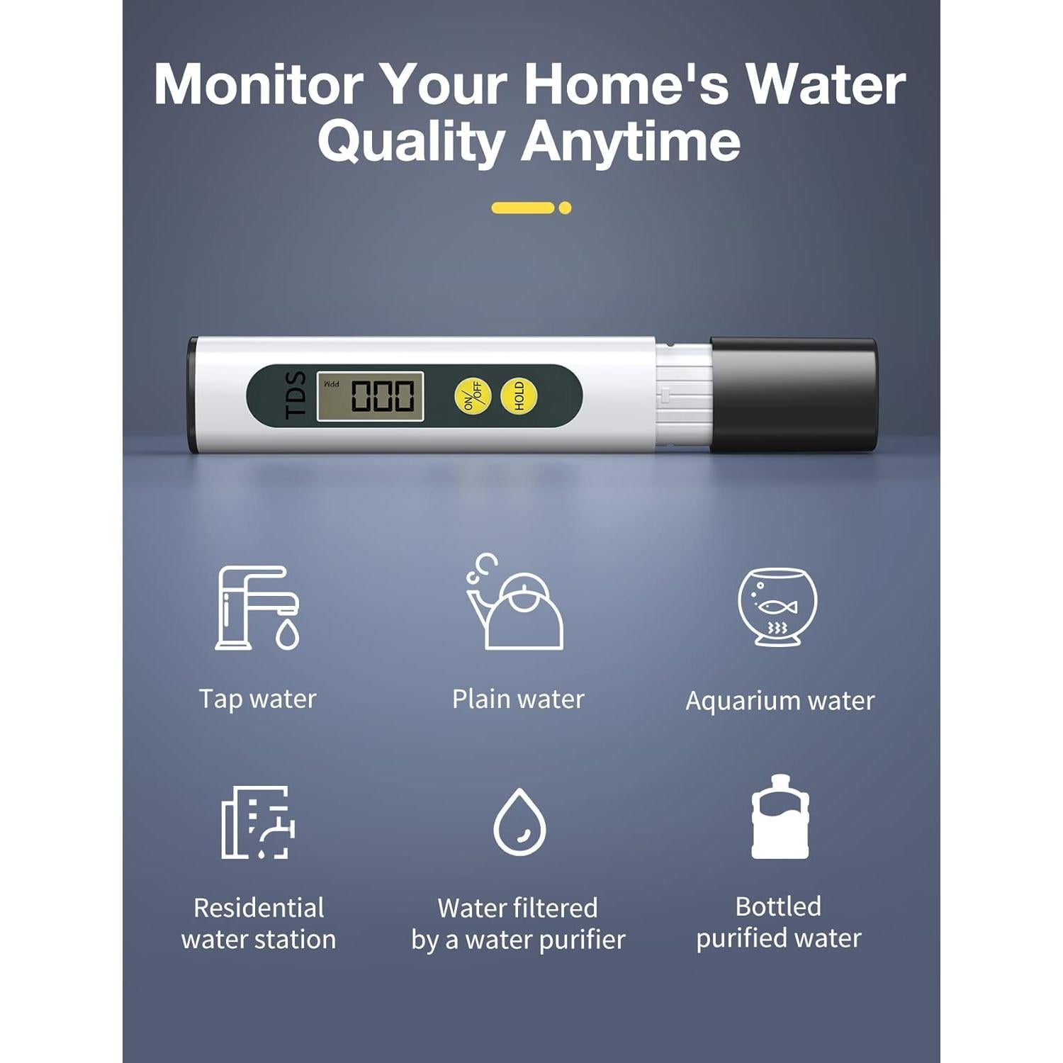 Medidor TDS Digital MEXYBE M2 - Prueba Agua Potable 0-9990ppm