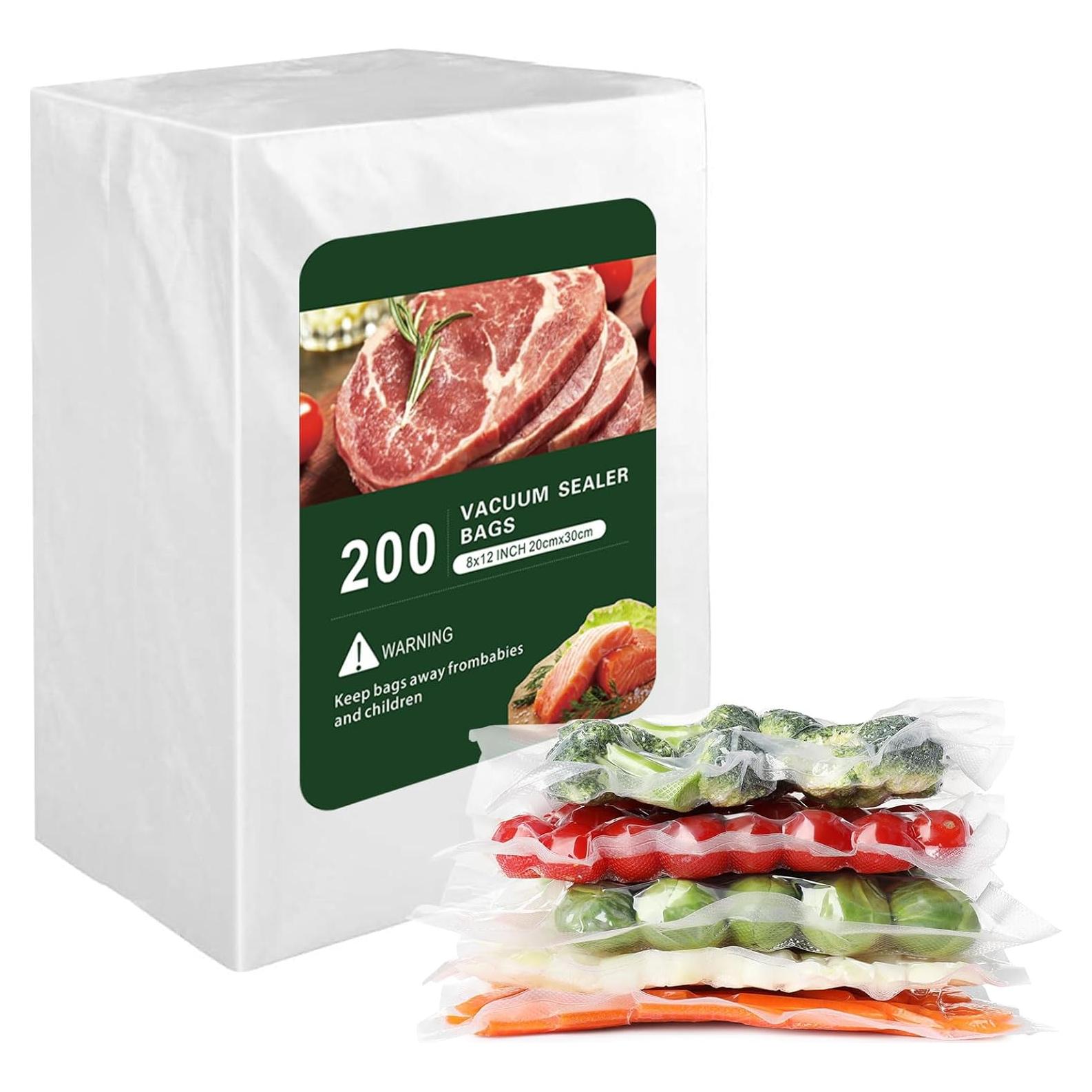 Bolsas de Sellado al Vacío para Alimentos 20x30 cm - 200 Unidades