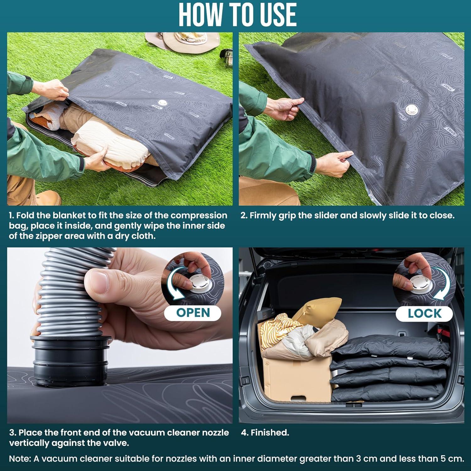 Bolsas de Almacenamiento al Vacío TAILI 4 Paquete 99x74 cm