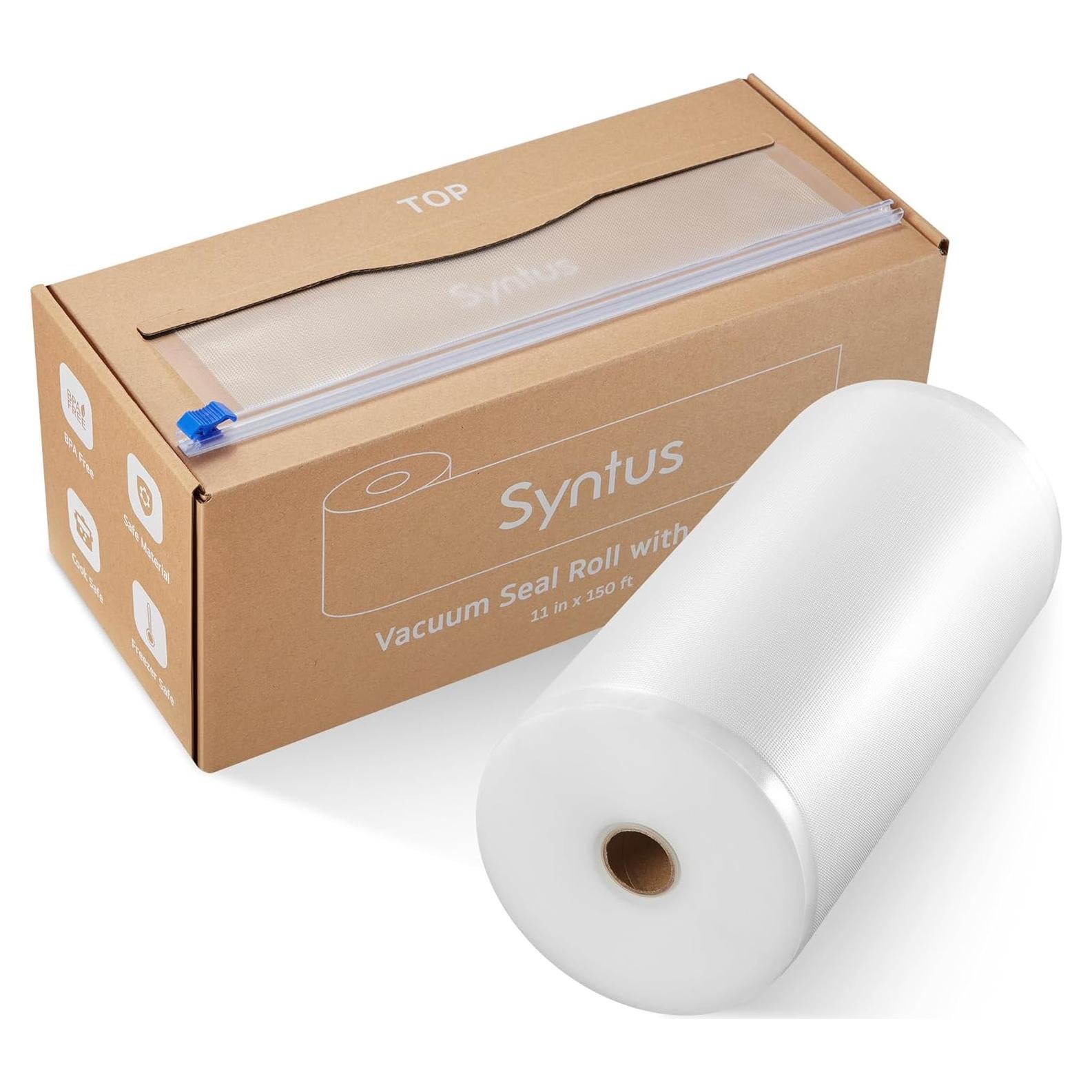 Bolsas de Sellado al Vacío Syntus 11" x 150' con Cortador BPA Free