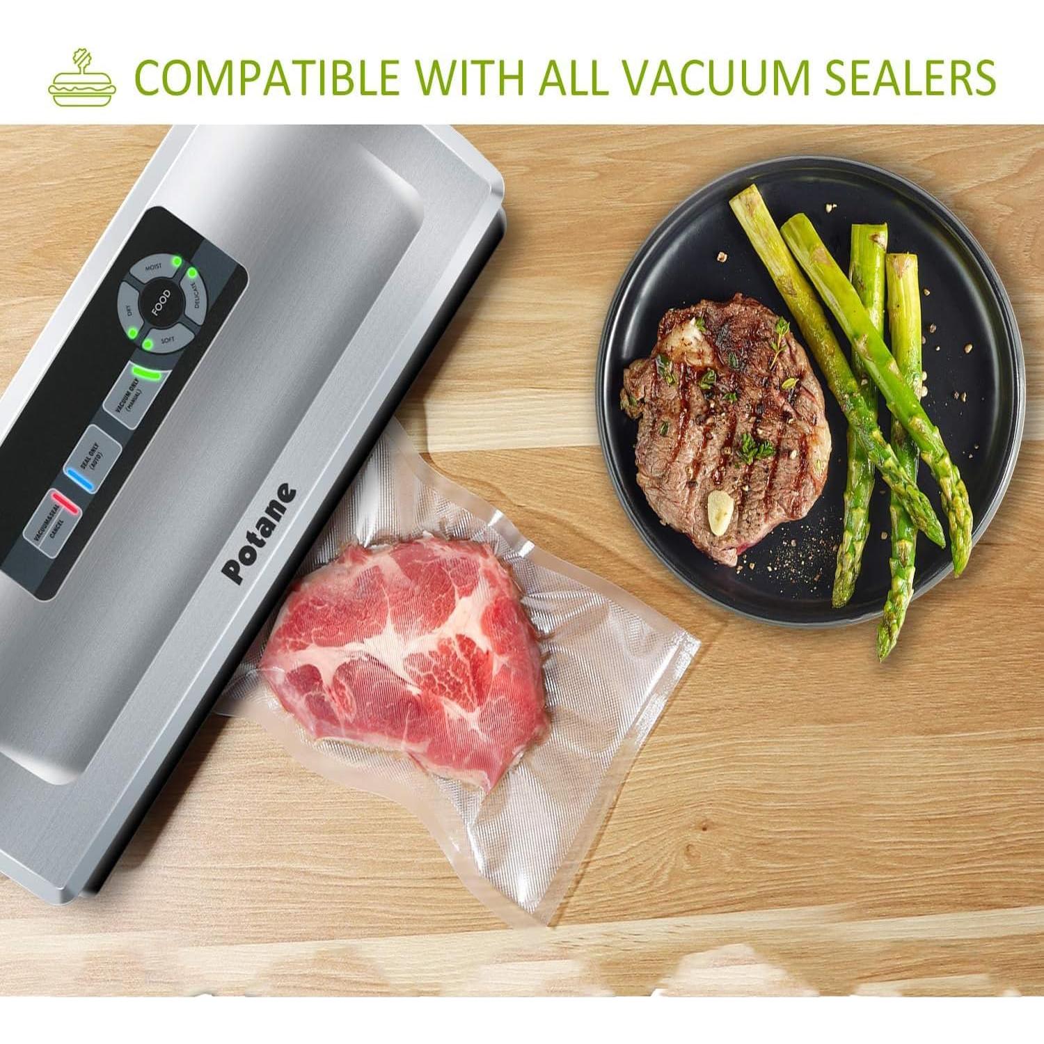 Bolsas de Sellado al Vacío Potane 150 Unidades 27.94x40.64 cm