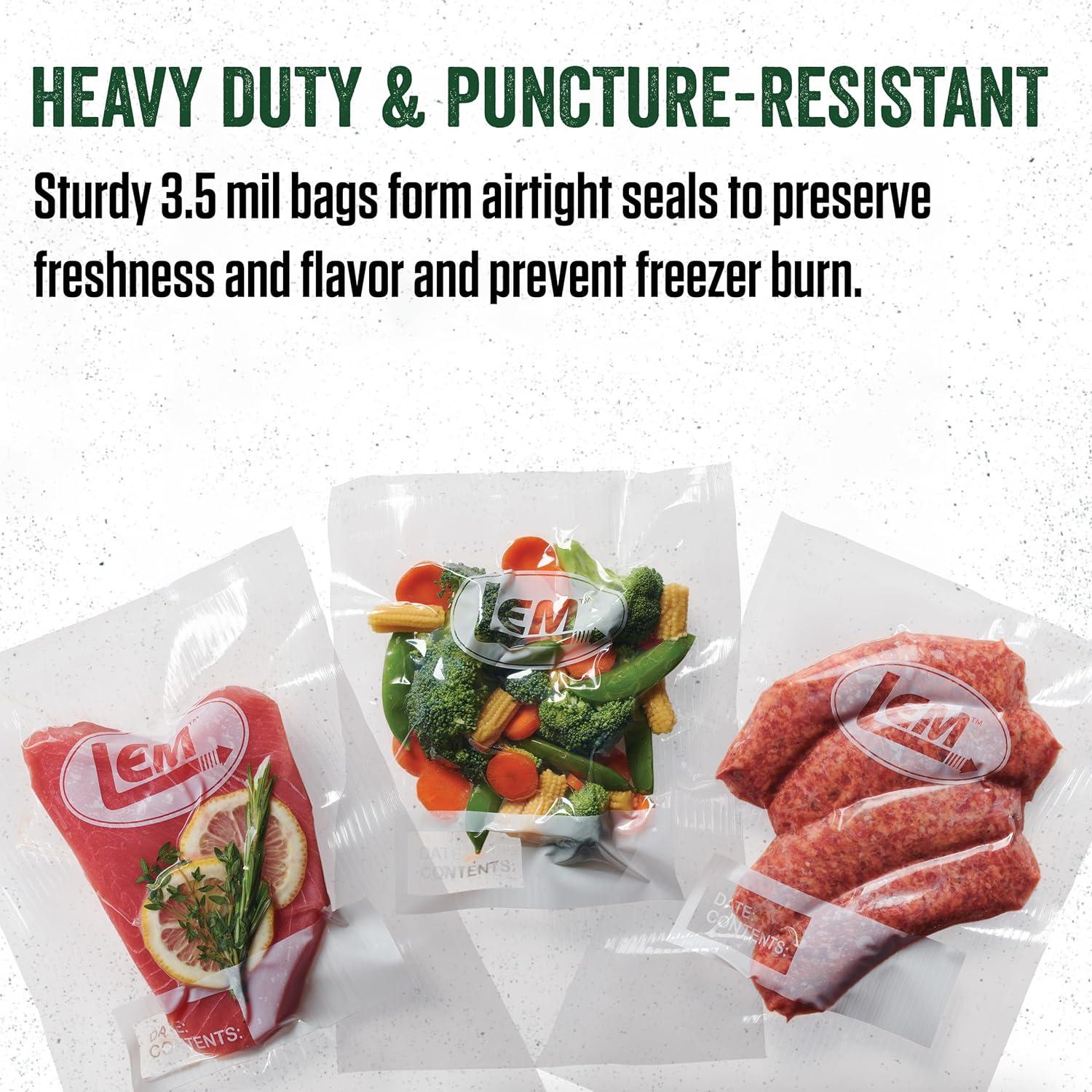 Bolsas de Sellado al Vacío LEM Products MaxVac 20.32x30.48cm 100u