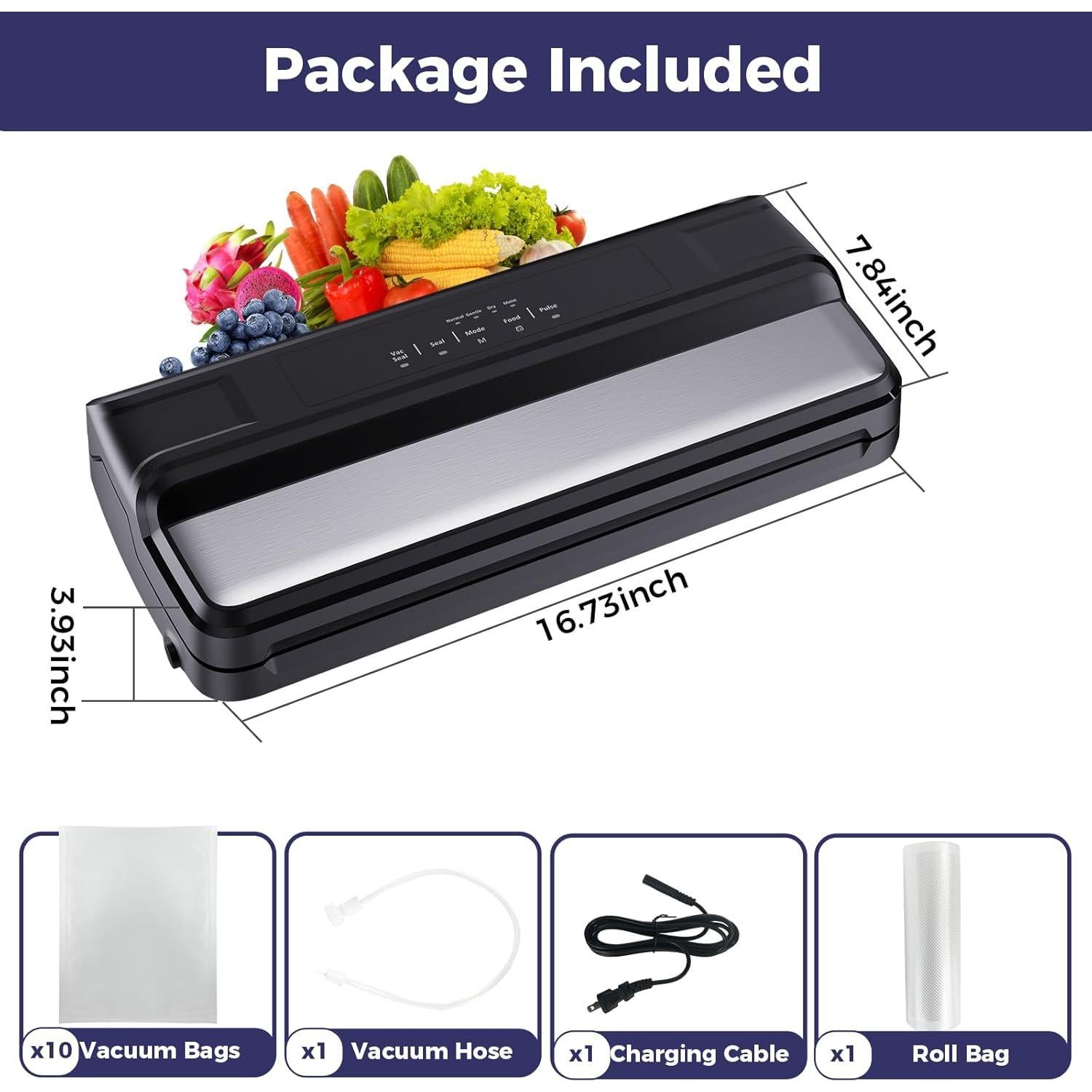 Máquina Selladora al Vacío Kweete VCM001 85kPa Automática