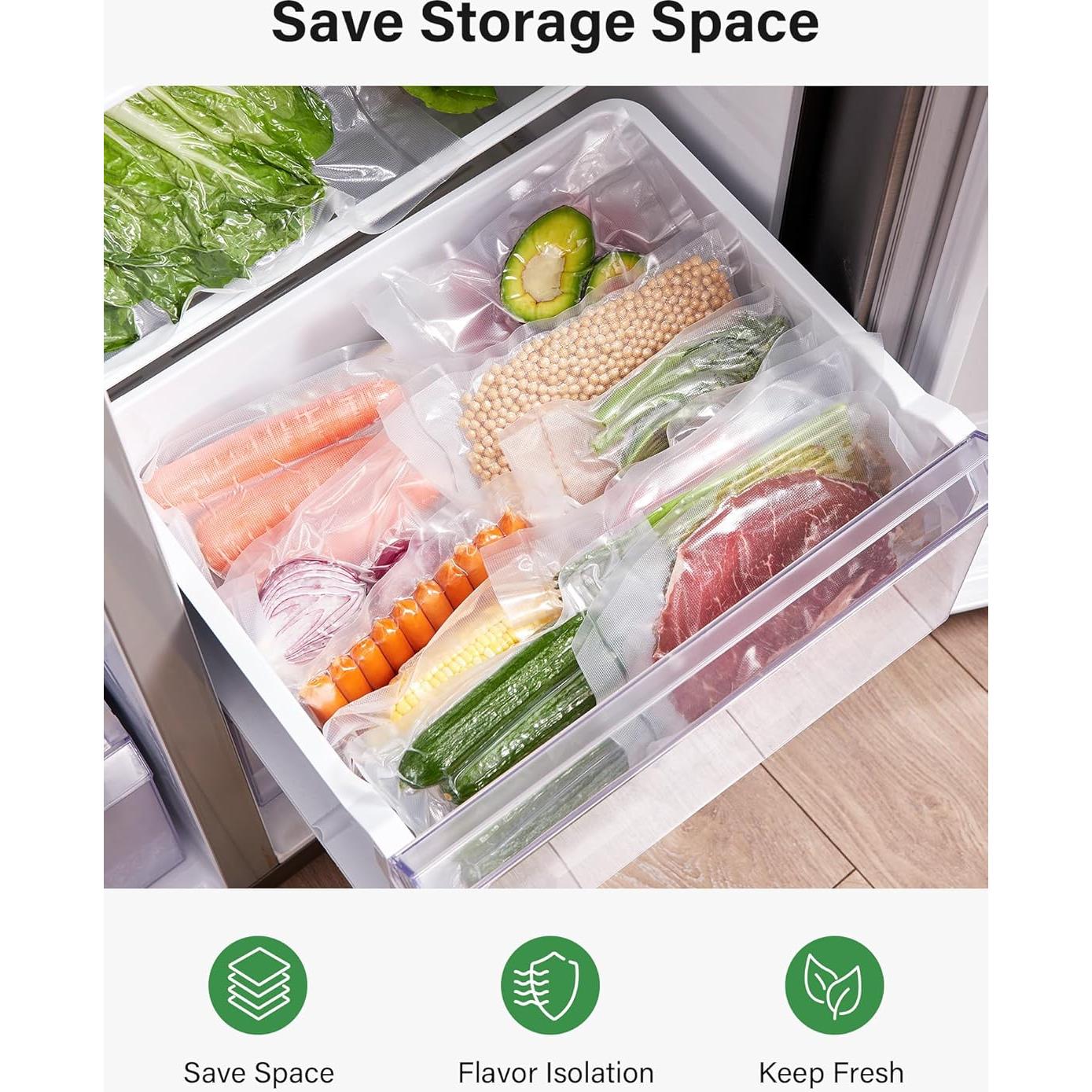 Bolsas de Sellado al Vacío Kootek 8" y 11" - 8 Rollos