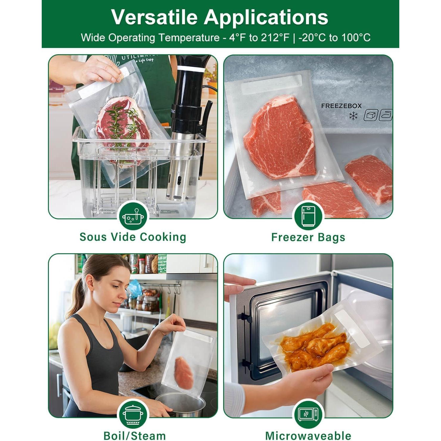 Bolsas de Sellado al Vacío UTILIMATES 20x28 cm 100 Unidades