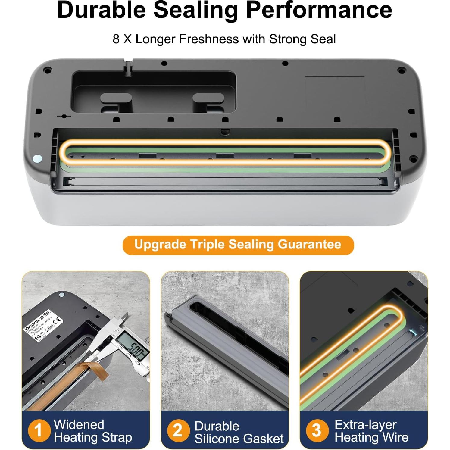 Sellador de Vacío Automático Newise VS002 85Kpa Doble Bomba