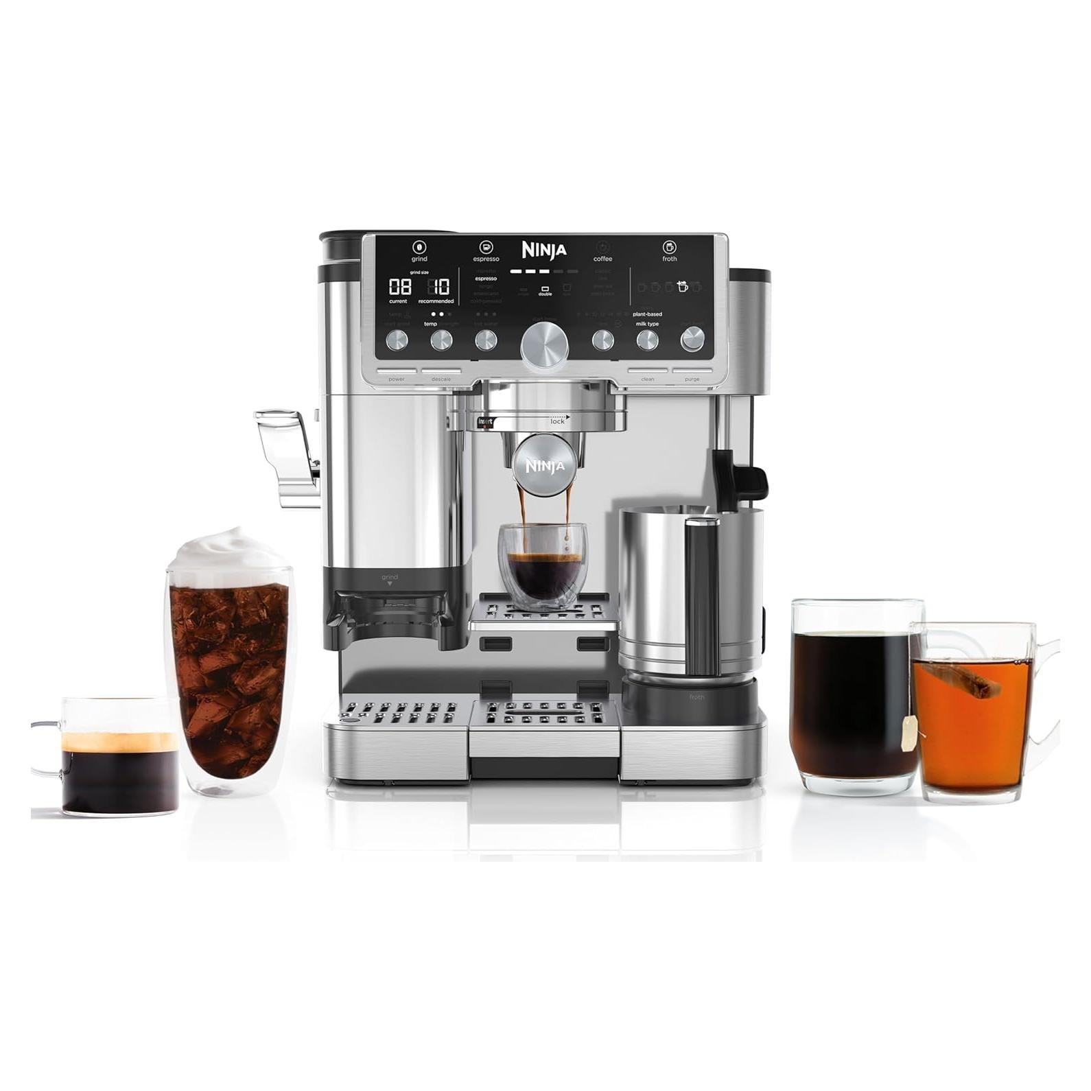 Máquina de Espresso Ninja Luxe Pro ES701 4 en 1 con Molinillo