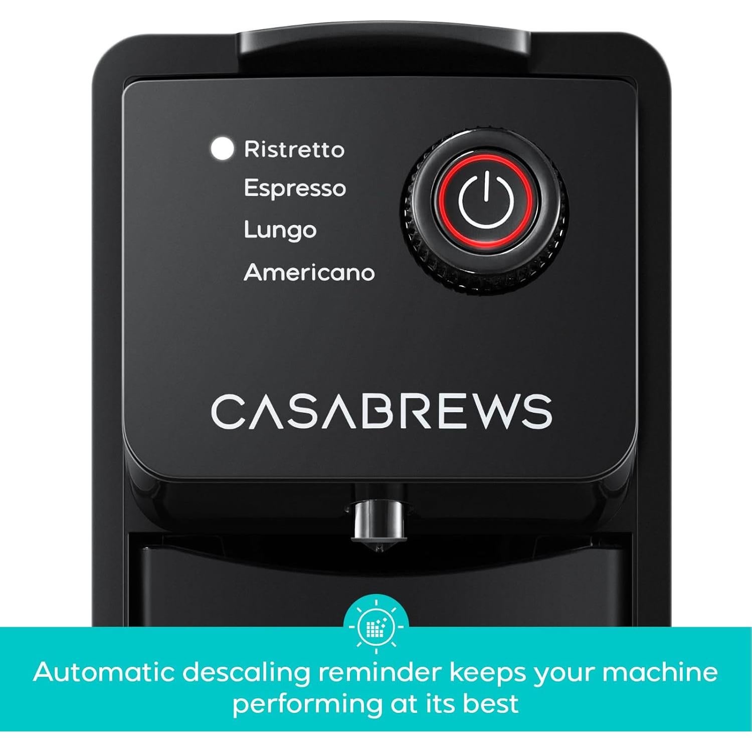 Máquina de Espresso CASABREWS CM7036E 20 Bar Compacta 0.62L