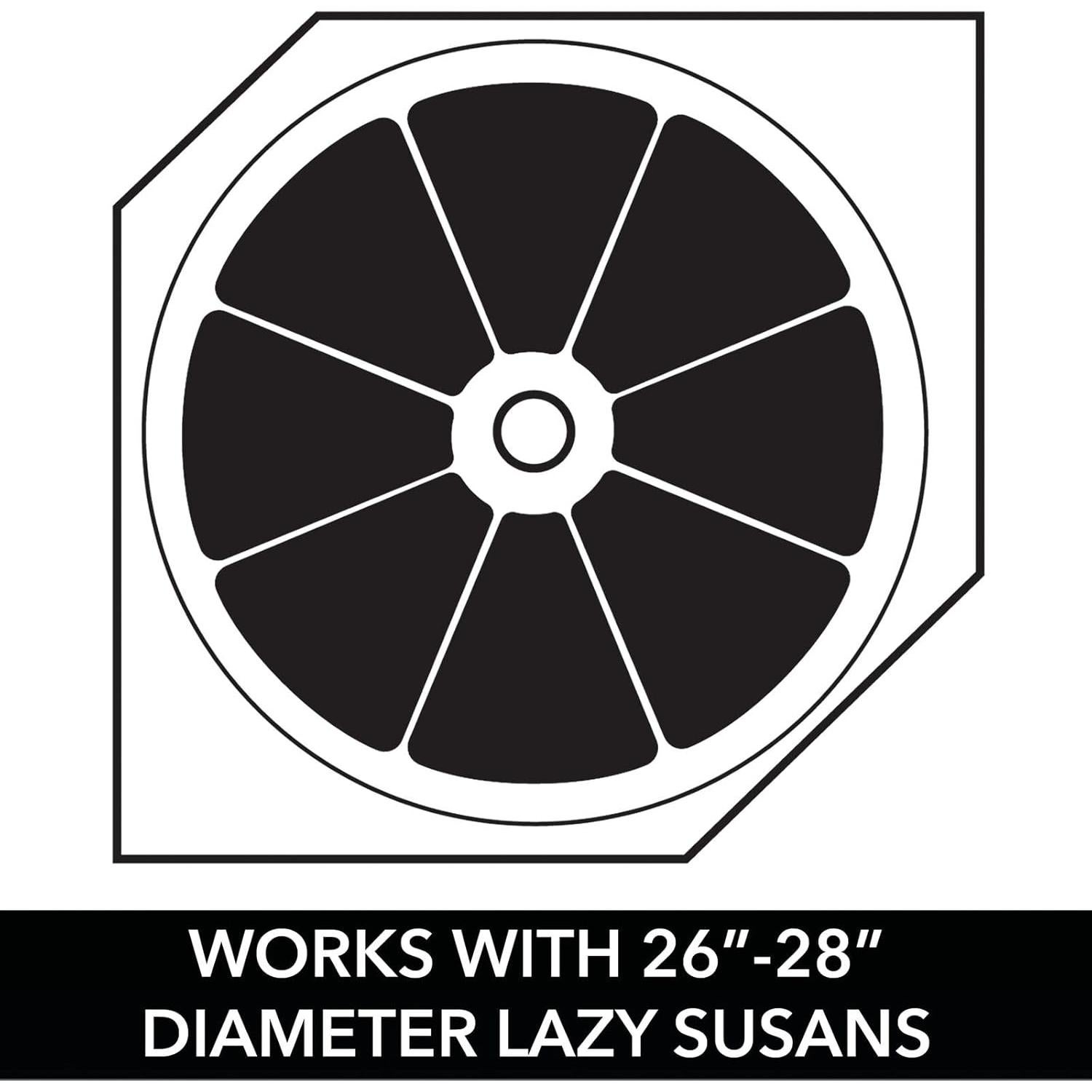 Contenedor Giratorio de Almacenamiento mDesign 31.9x18.6cm Gris Humo