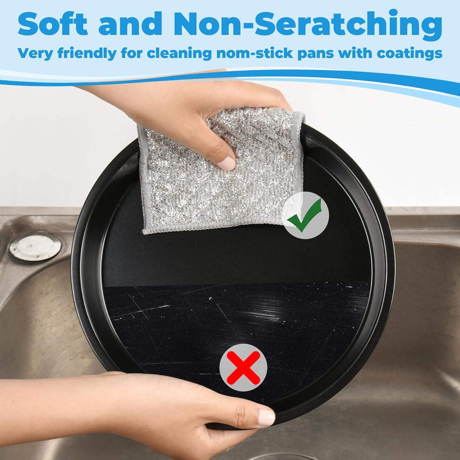 Paños de Cocina Antirayaduras Liyuelome 6 Unidades Doble Cara