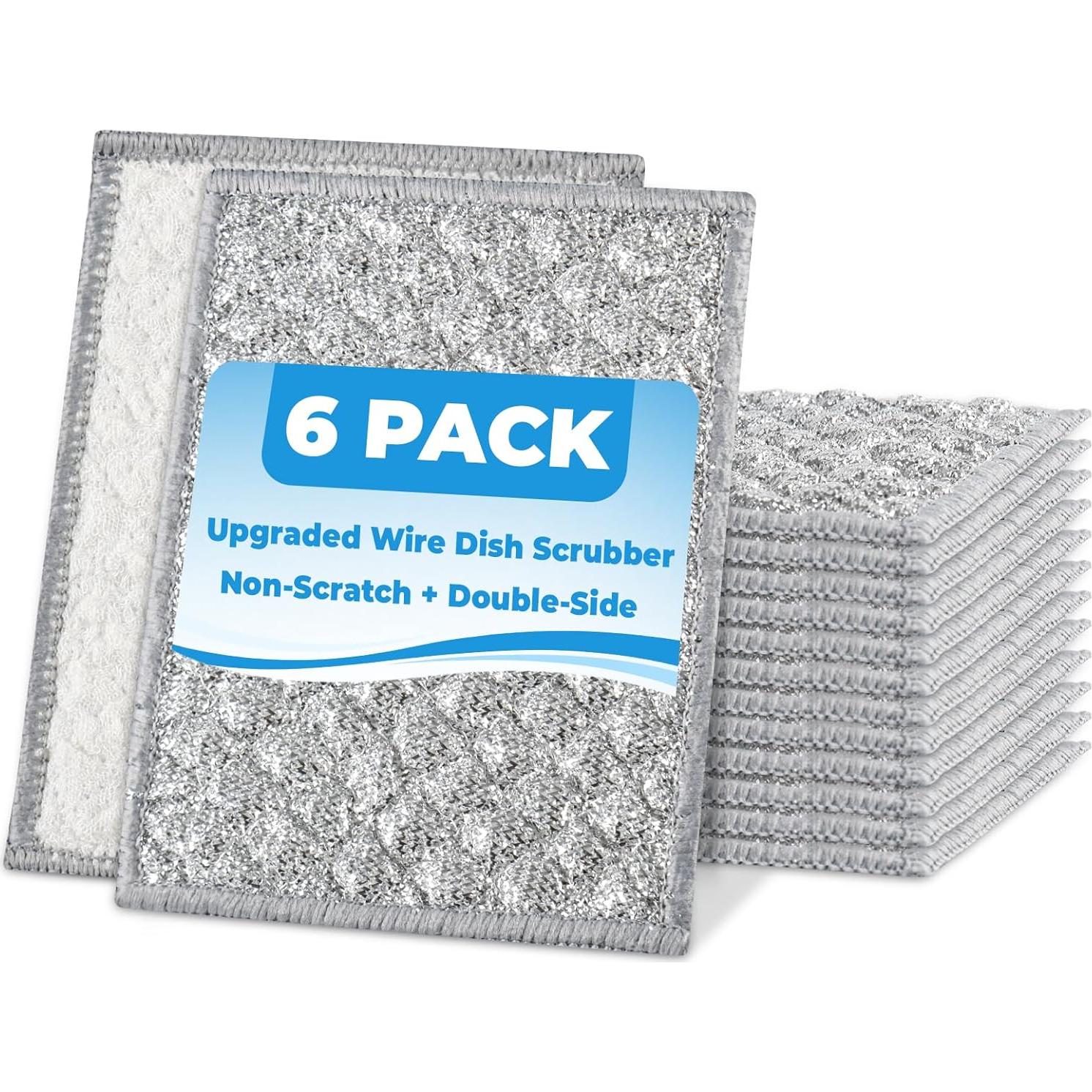 Paños de Cocina Antirayaduras Liyuelome 6 Unidades Doble Cara