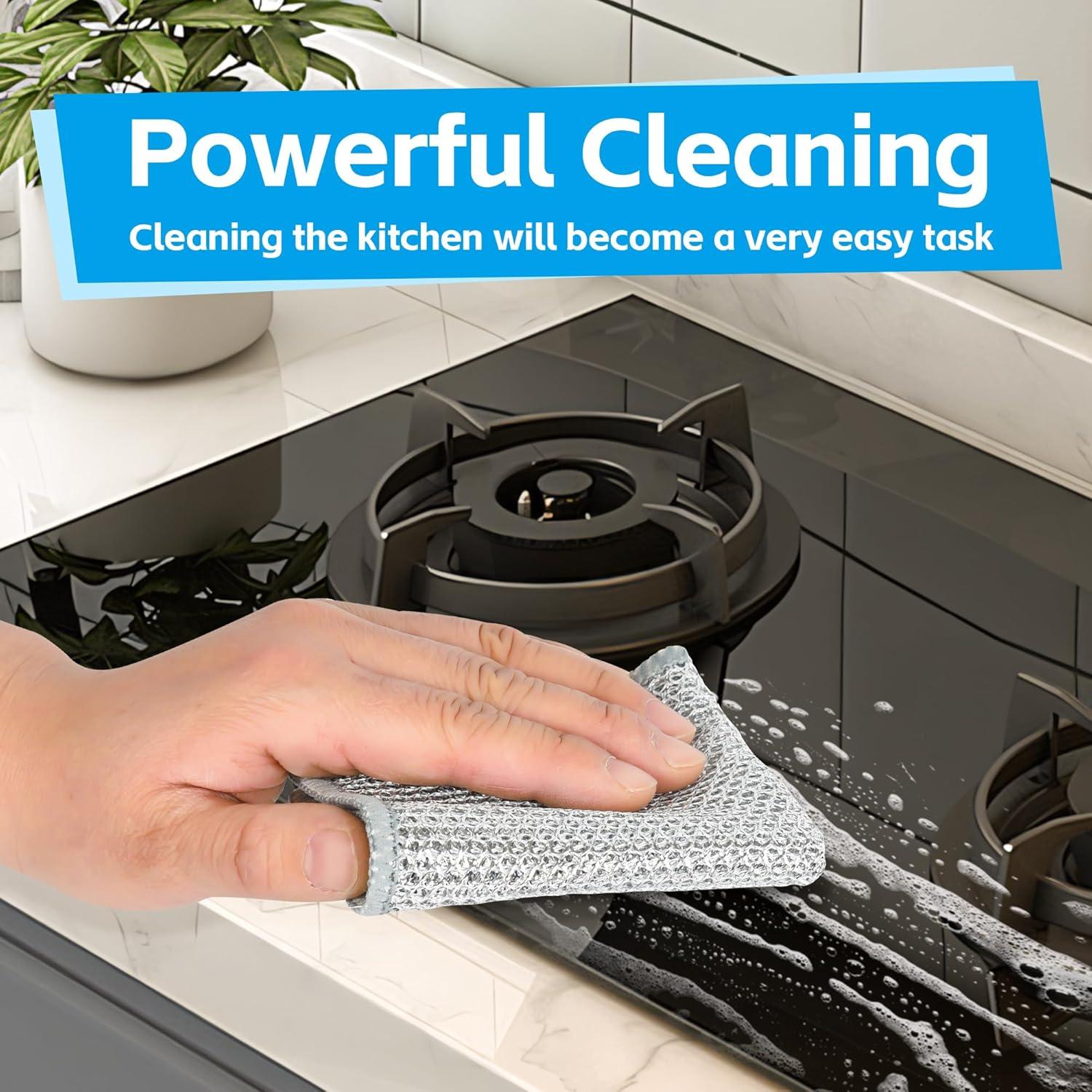 Paquete de 12 Paños de Lavado No Rayantes WYDZKJ 20x20 cm