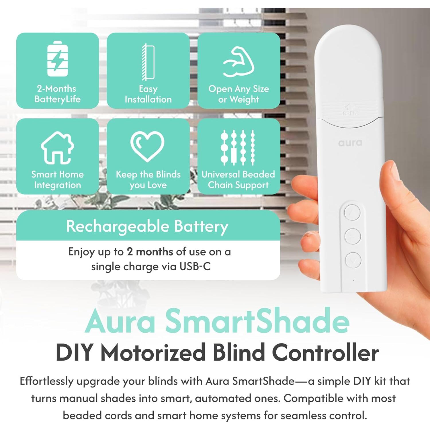 Controlador de Persianas Inteligente AURA ARSS01 Bluetooth
