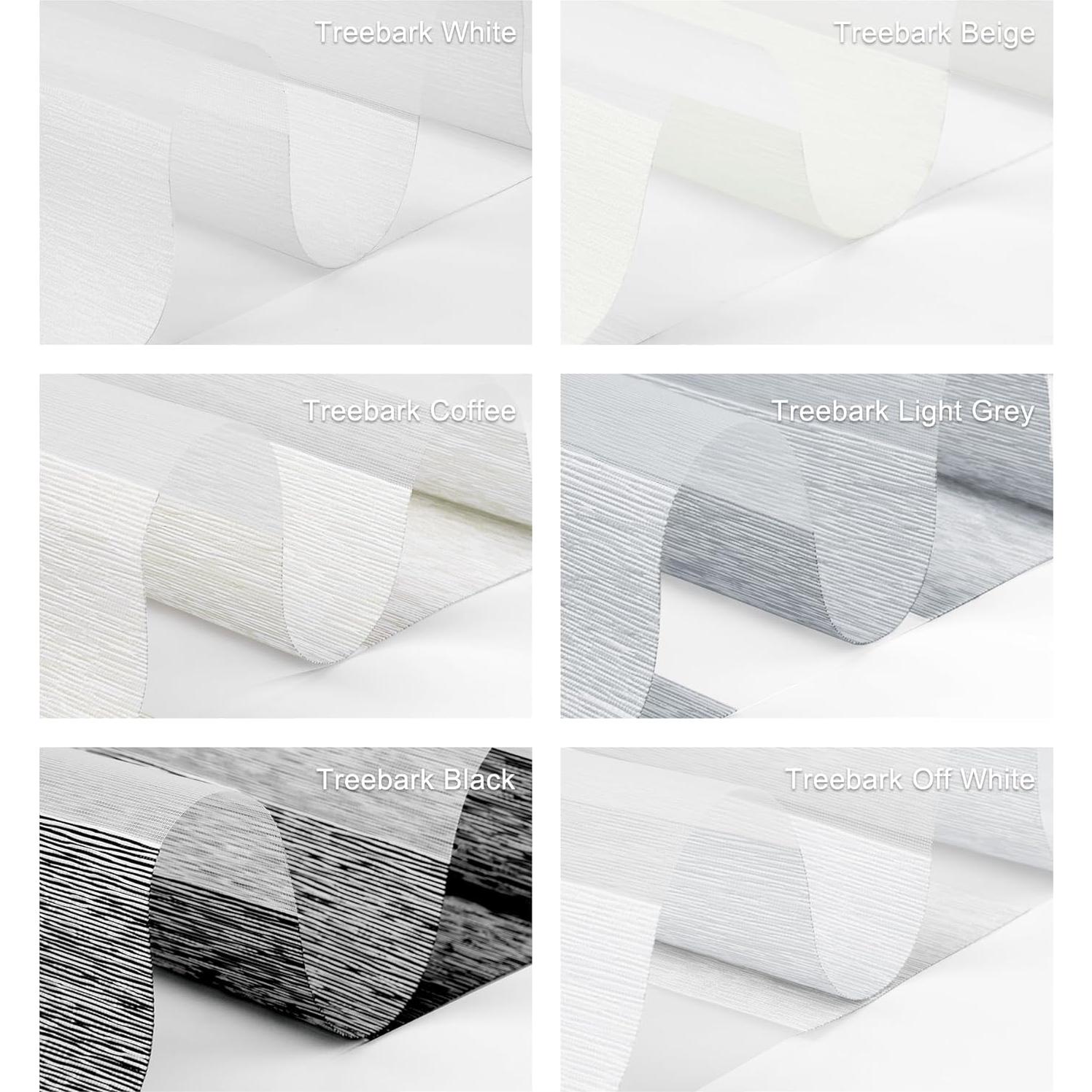 Muestra de tela de persianas motorizadas Blindify