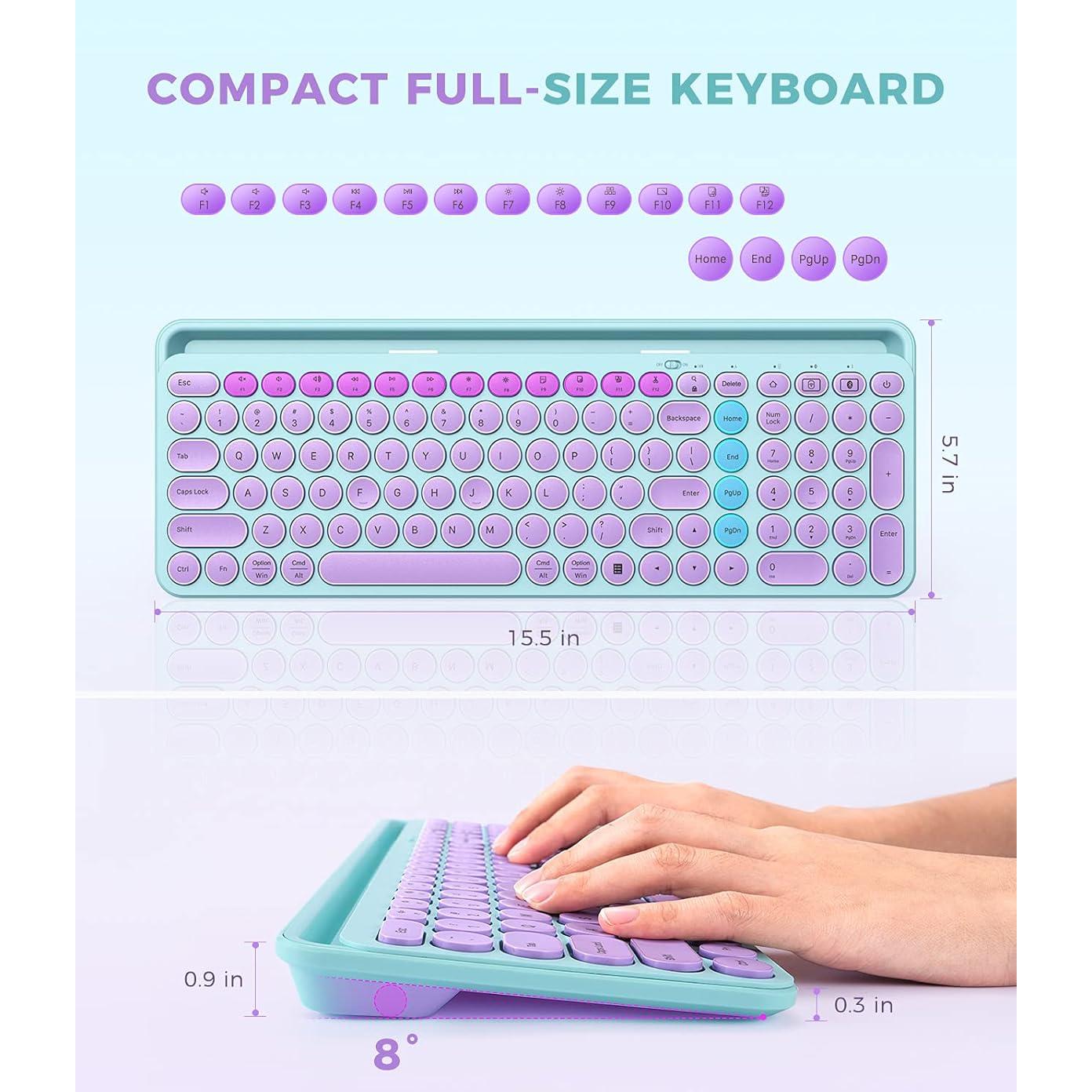 Teclado Bluetooth Seenda Retroiluminado Multi-Dispositivo