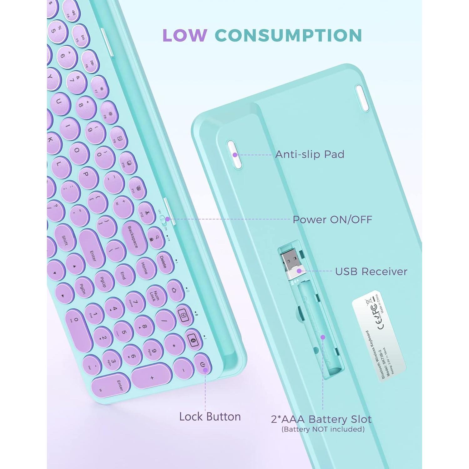 Teclado Bluetooth Seenda Retroiluminado Multi-Dispositivo