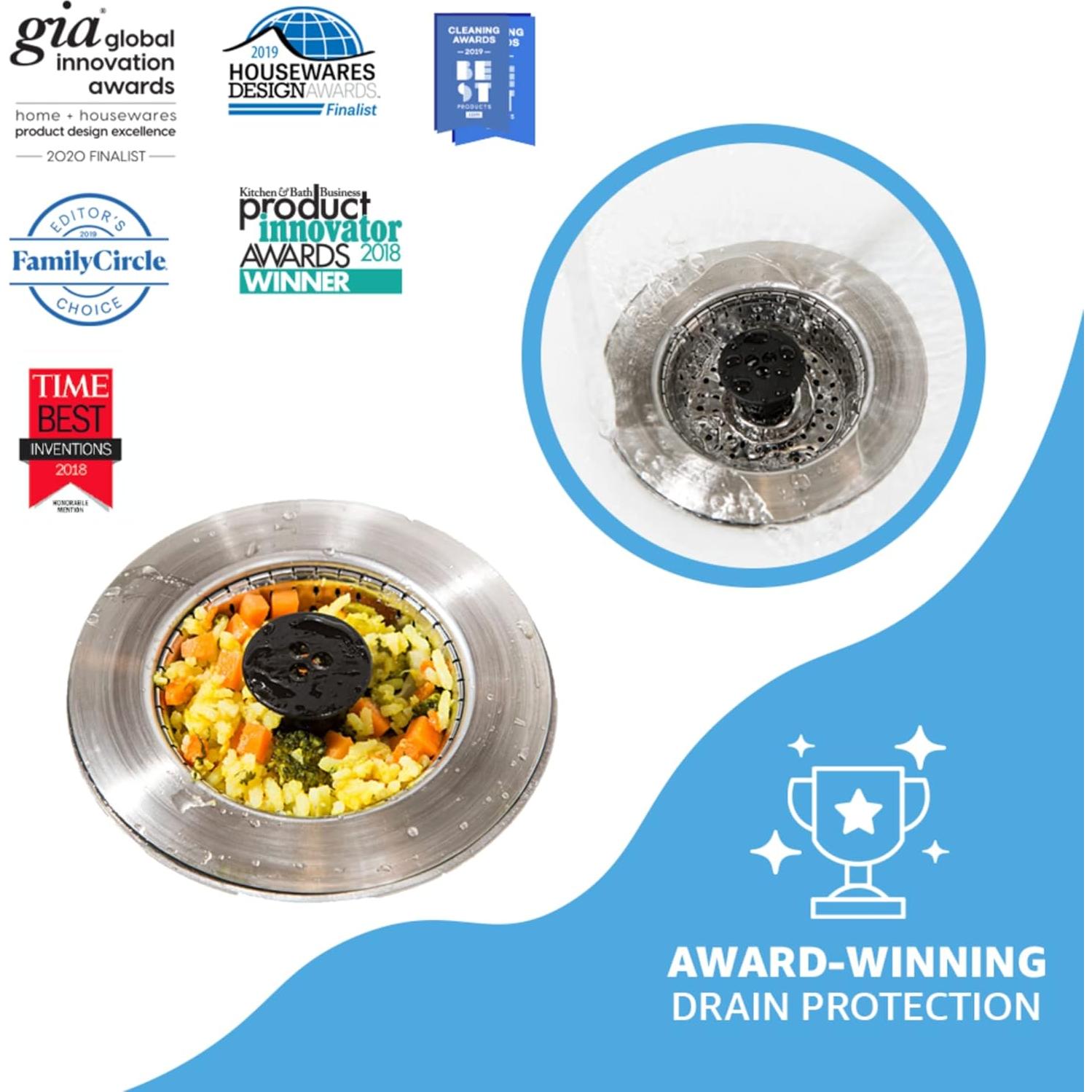 Fregadero SinkShroom Colador Acero Inoxidable Gris 11.29cm