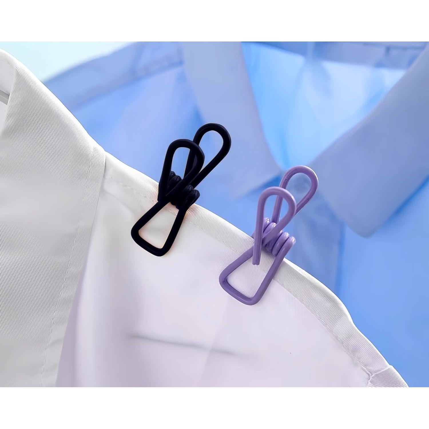 Pinzas para Chips YIHUANYIFA 20 Piezas 5 cm Negras Reutilizables