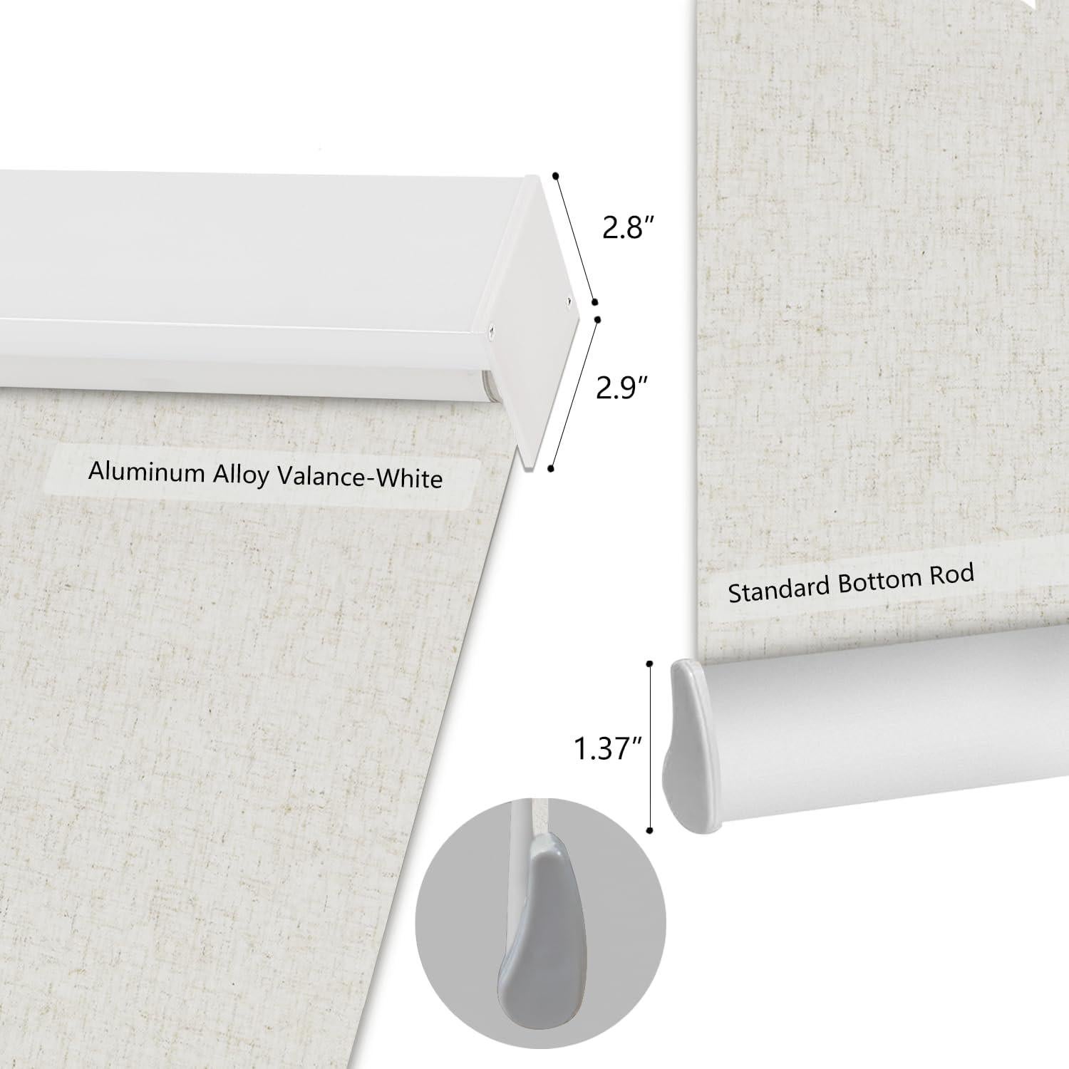 Persianas Motorizadas Aprilsmart 86.36x182.88cm Opacas Control Remoto