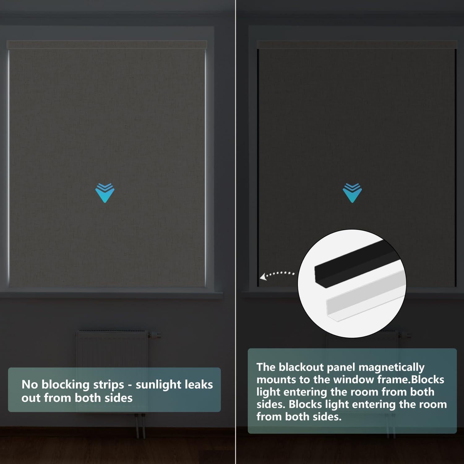 Persianas Motorizadas Aprilsmart 86.36x182.88cm Opacas Control Remoto