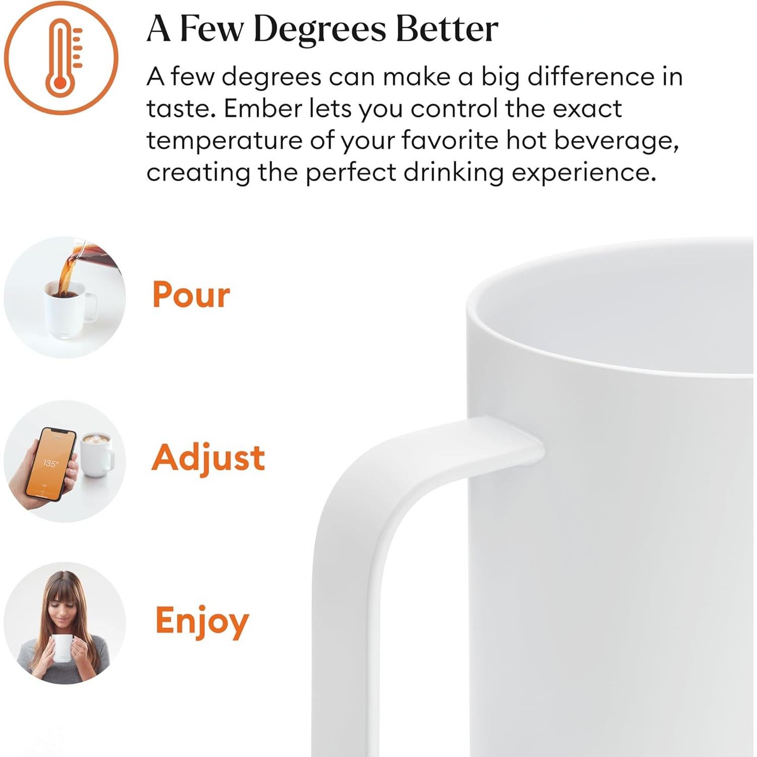 Taza Inteligente Ember 2 Control Temperatura 414 ml Blanca