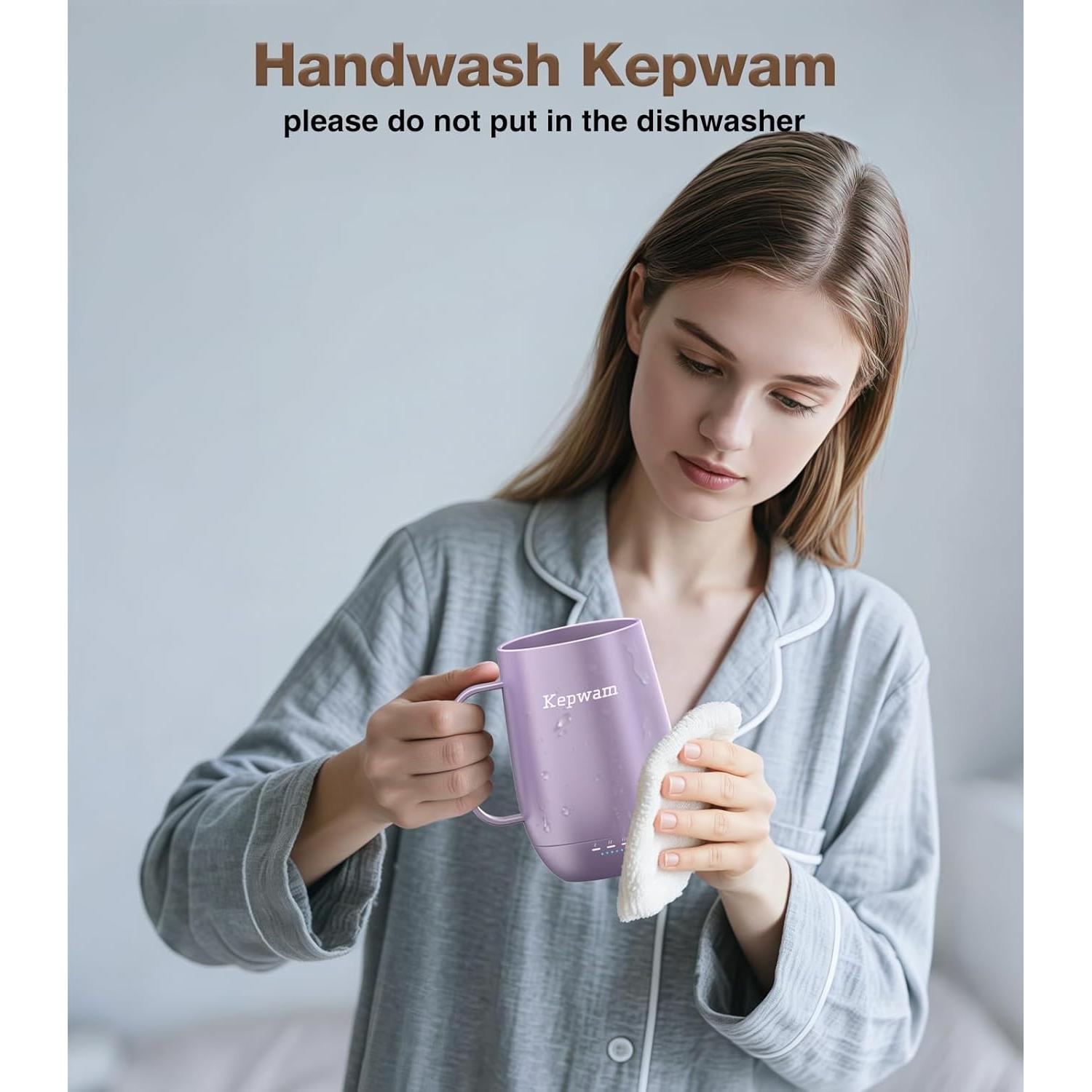 Taza de Café Inteligente Kepwam T2-Plus 20oz Auto Calentada