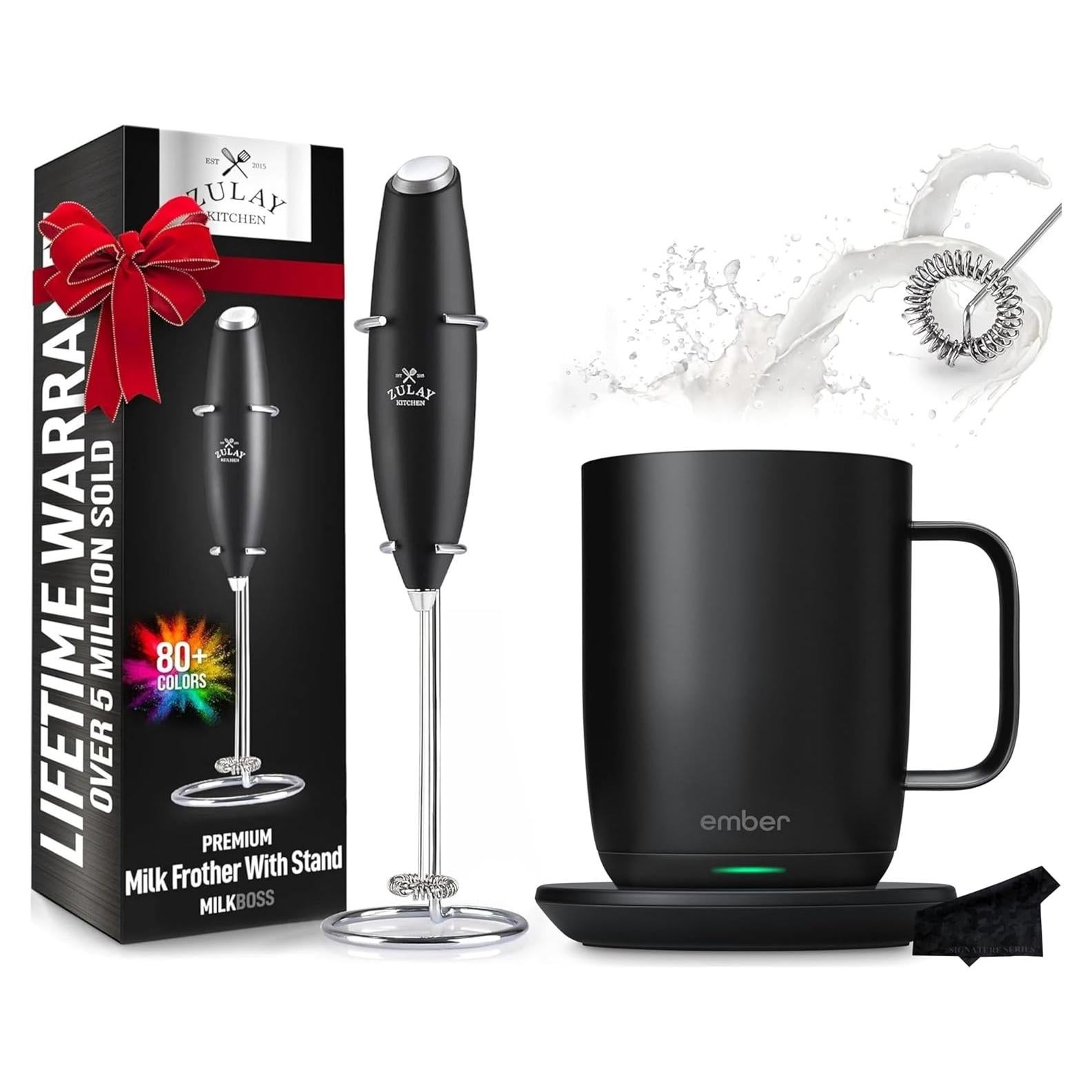 Taza Inteligente Ember 414 ml con Espumador de Leche Zulay