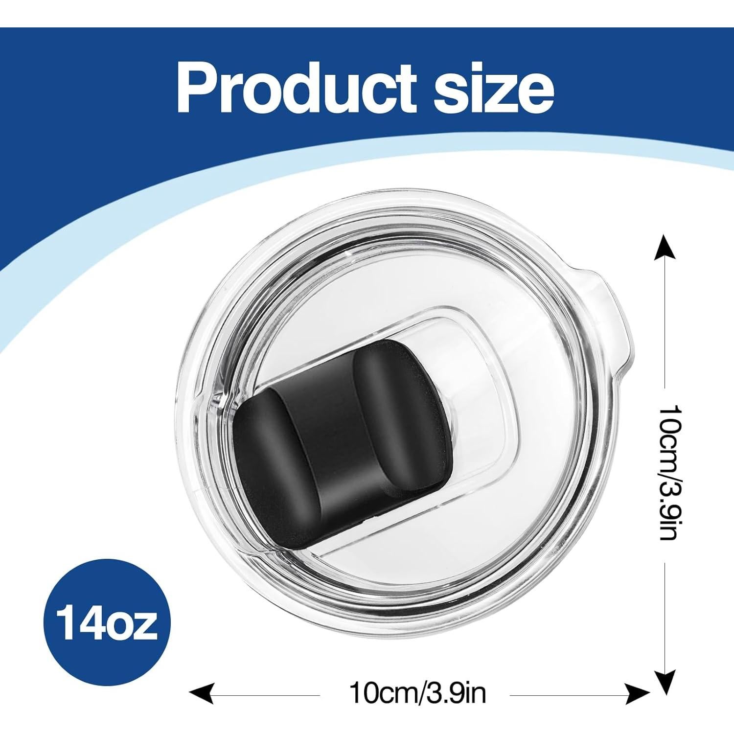 Tapa deslizante a prueba de salpicaduras MEIJIAYOU 14 oz
