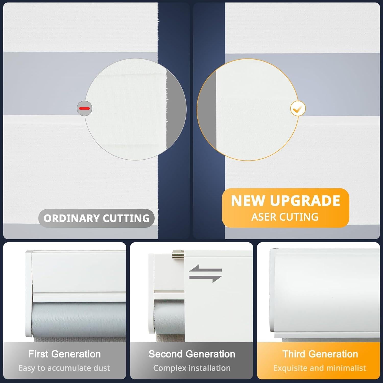 Persianas Zebra Motorizadas MUSCLEAREA 71x183 cm Control Remoto