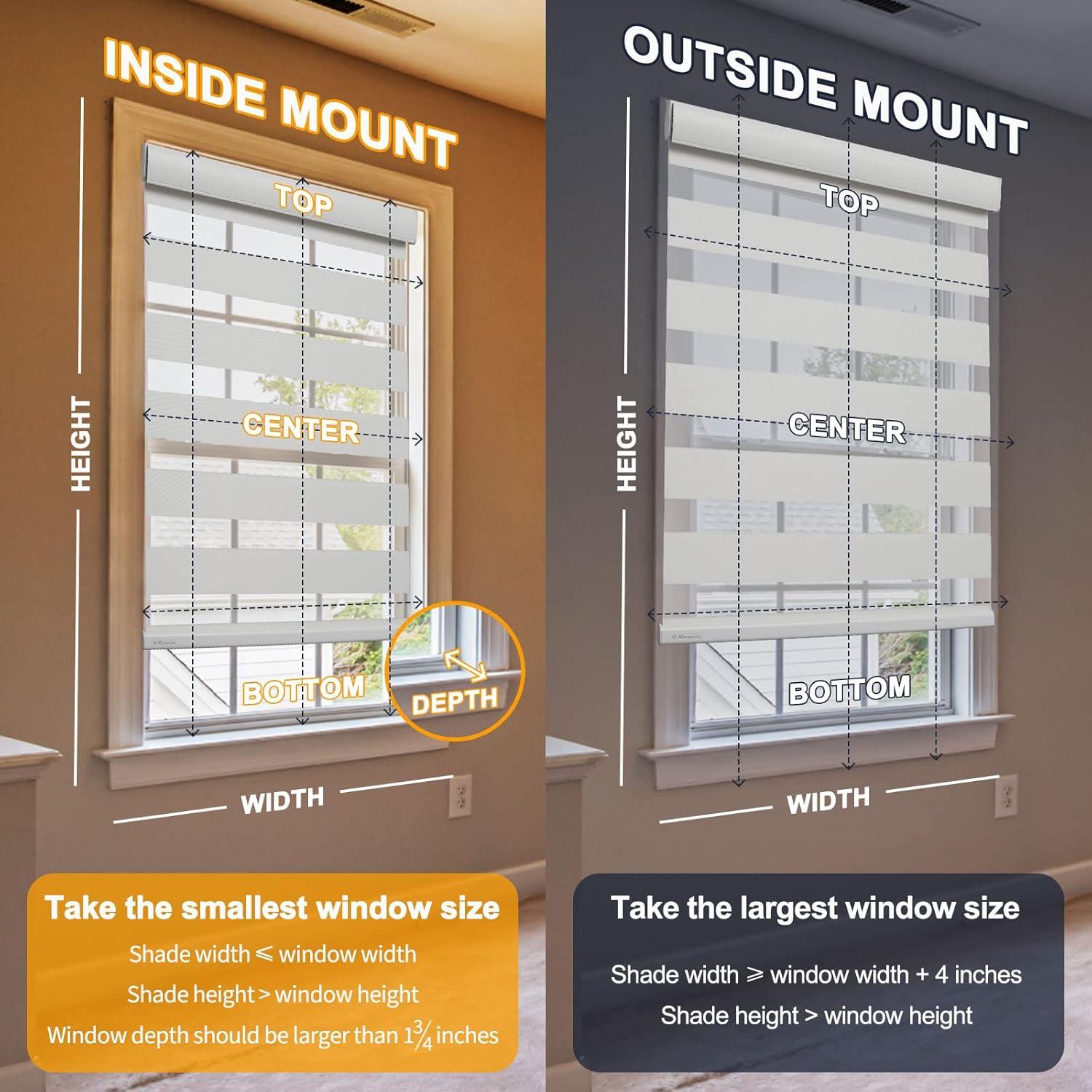 Persianas Zebra Motorizadas MUSCLEAREA 71x183 cm Control Remoto