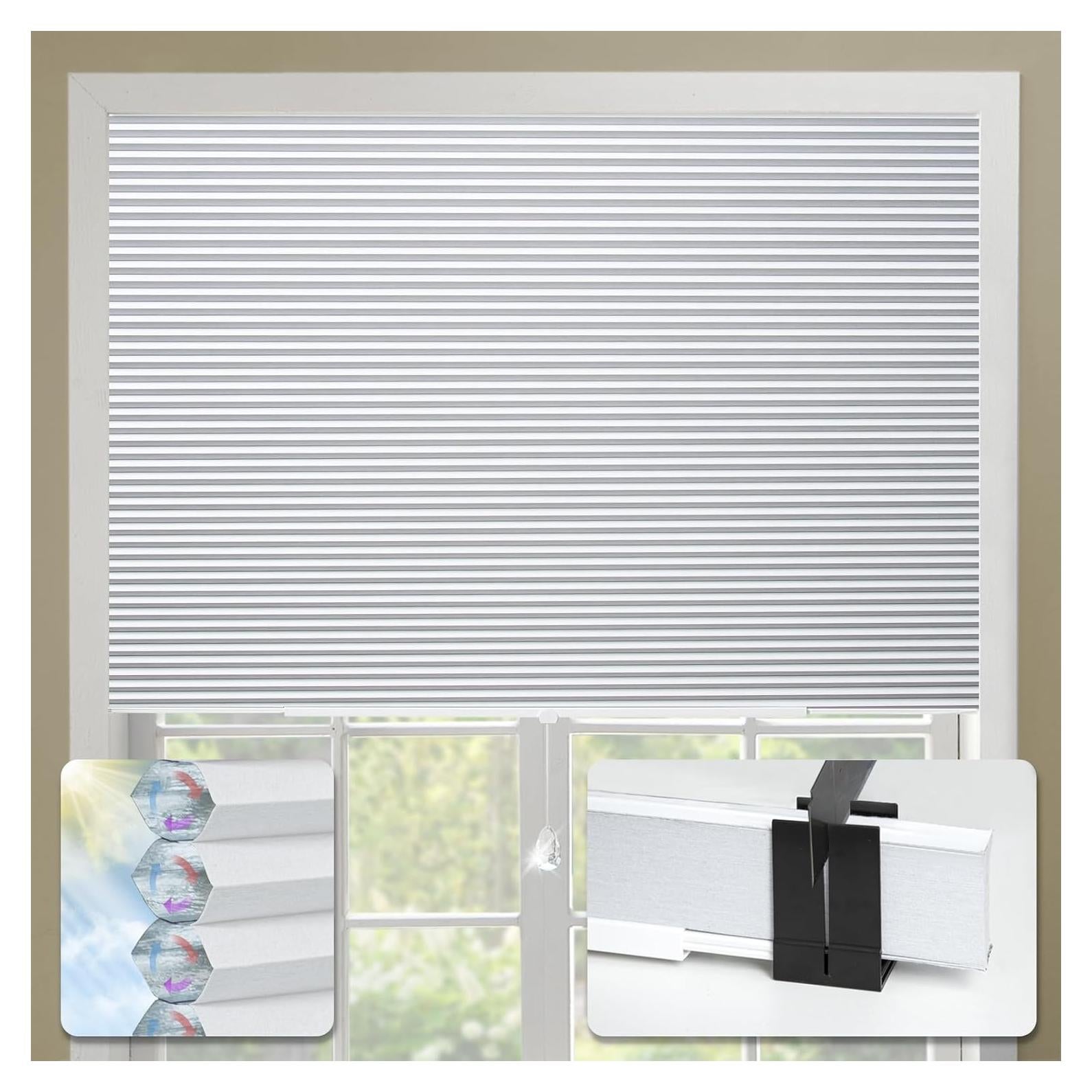 Persianas Celulares Blackout Blankendon 99x162 cm Blancas