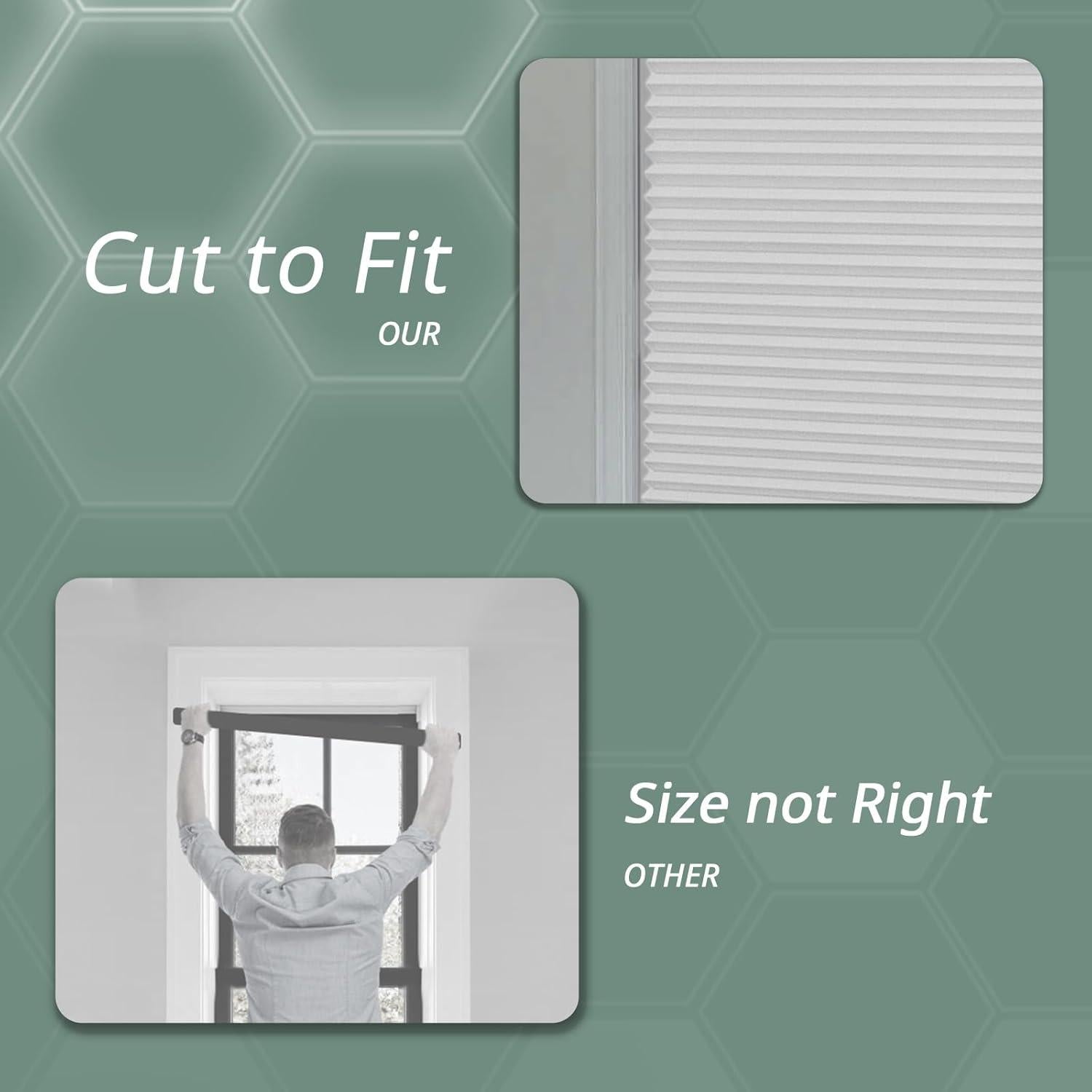 Persianas Celulares Blackout Blankendon 99x162 cm Blancas