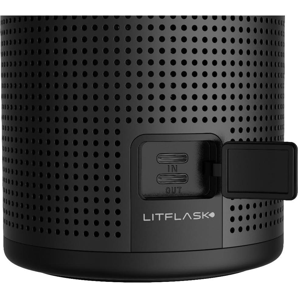 Botella de Agua Inteligente LitFlask 20oz con Altavoz y Cargador